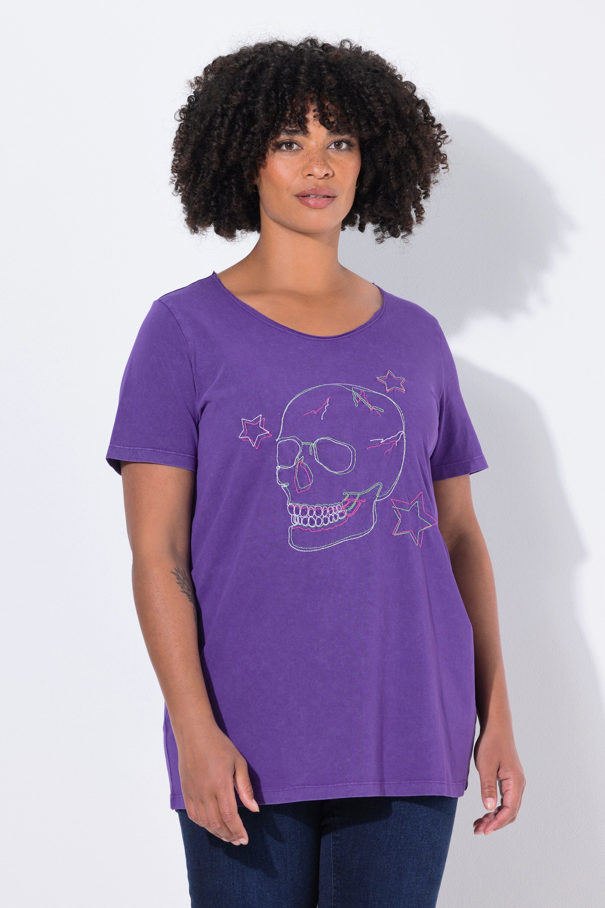 Angel of Style T-Shirt T-Shirt Komfort Fit Totenkopf günstig online kaufen