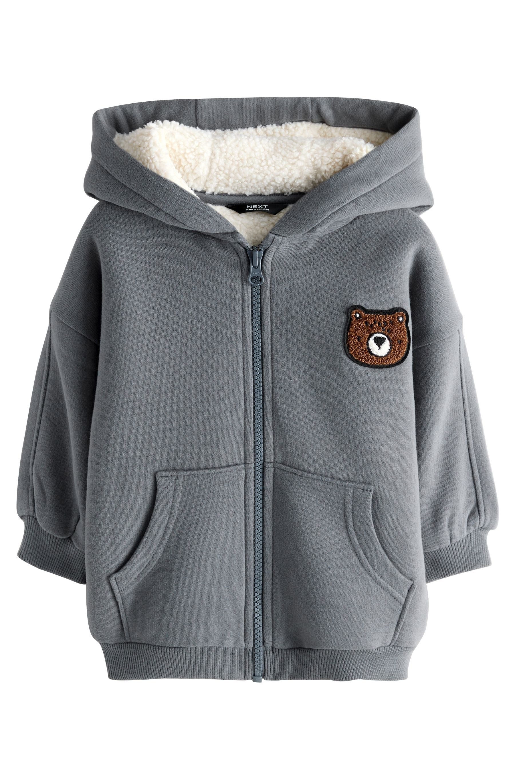 Next Kapuzenpullover Kapuzenjacke mit Borgfutter und günstig online kaufen