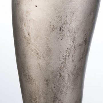 Casablanca by Gilde Schirmständer Regenschirmständer Stiefel, silber (1 St), für Regenschirme, Höhe 45 cm, Gummistiefel-Form, aus Keramik