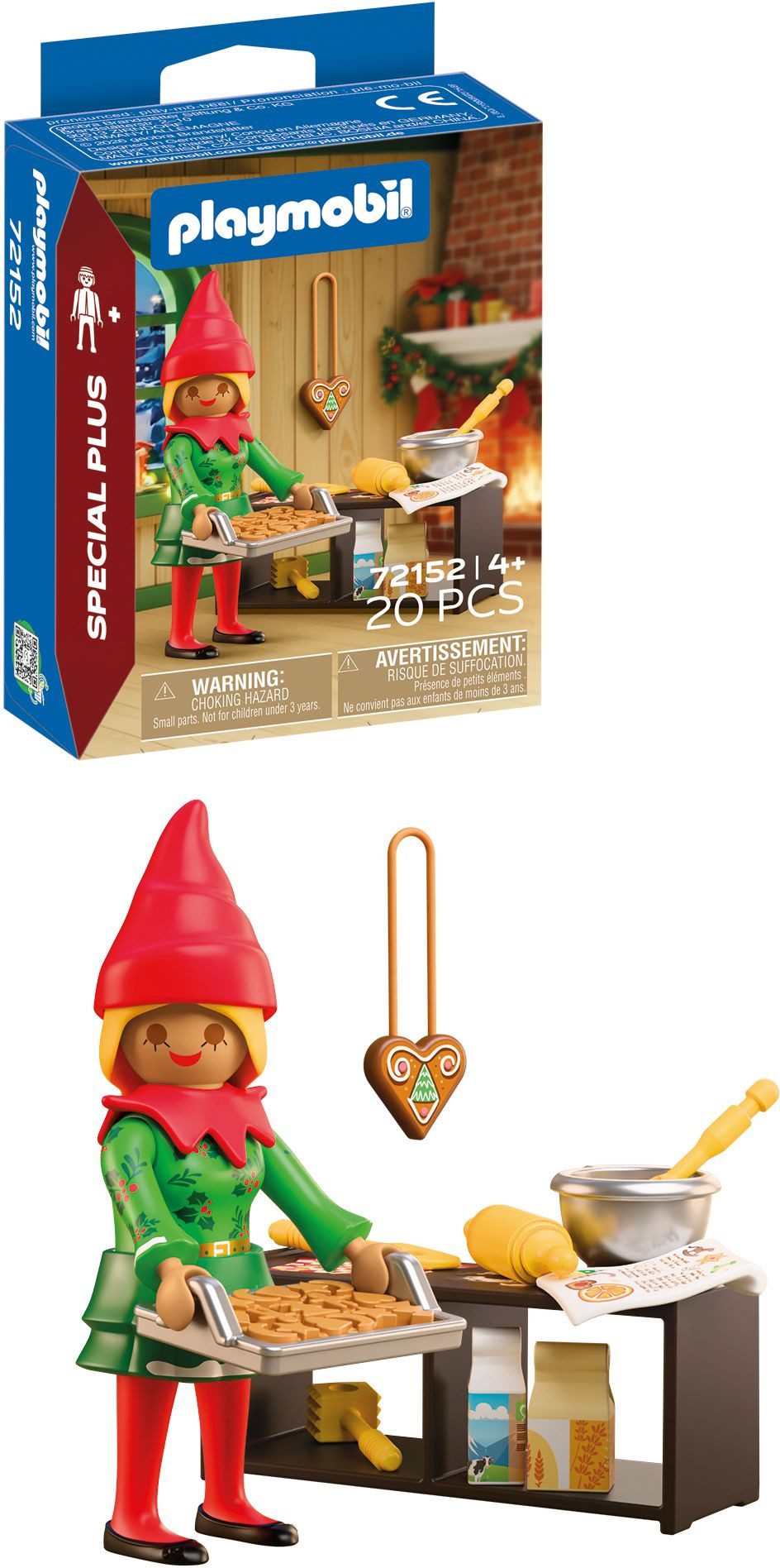 Playmobil® Spiel PLAYMOBIL Weihnachtself mit Plätzchen – 20 Teile