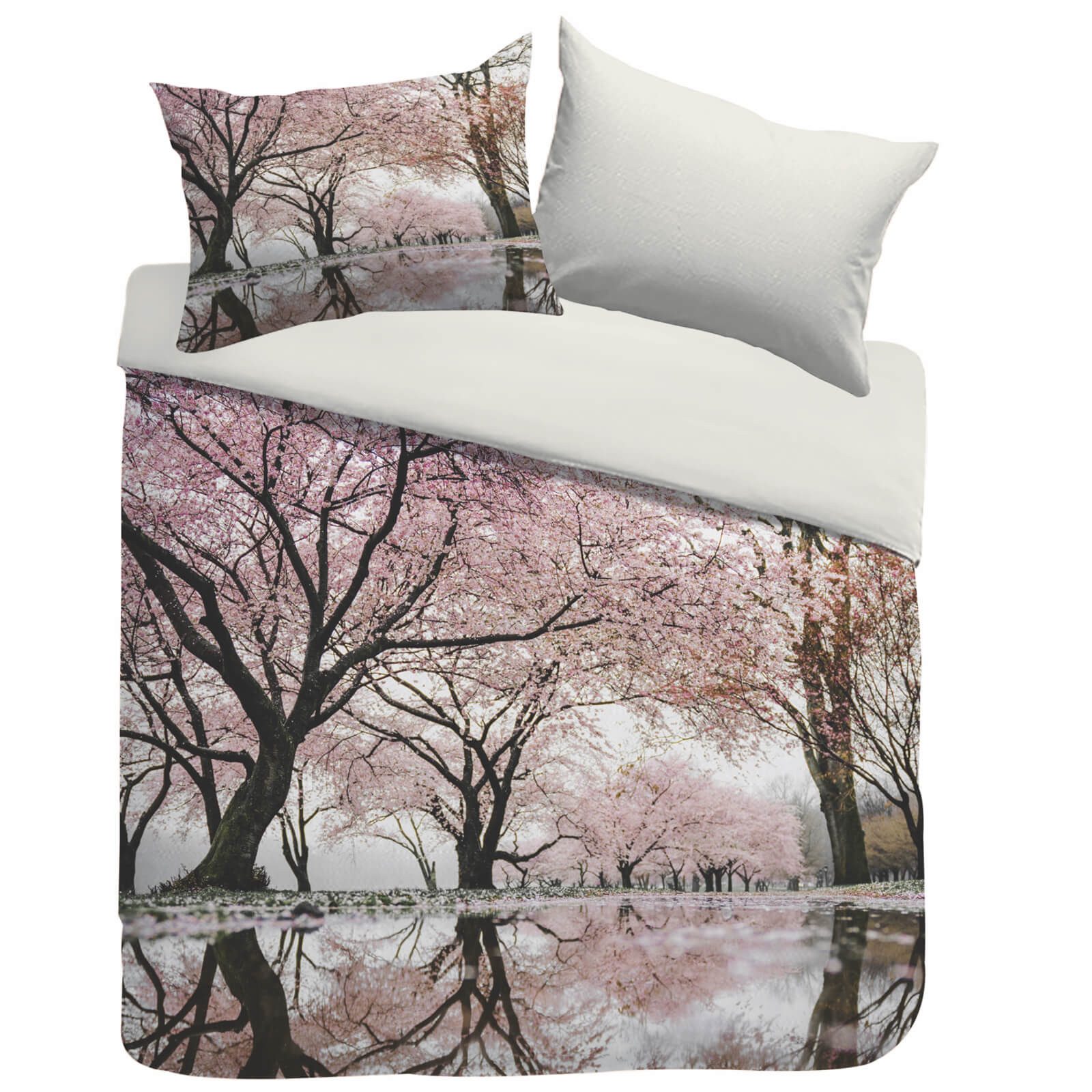 Kayori Bettwäsche Sognamo Navan Bunt, Baumwolle, 2 teilig, Landschaft, Bäum günstig online kaufen