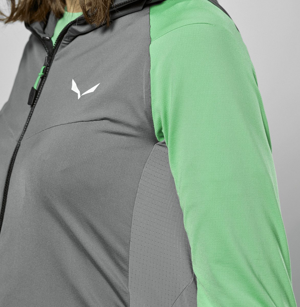 Salewa Longsleeve NXT HYB 1/2 ZIP TEE W