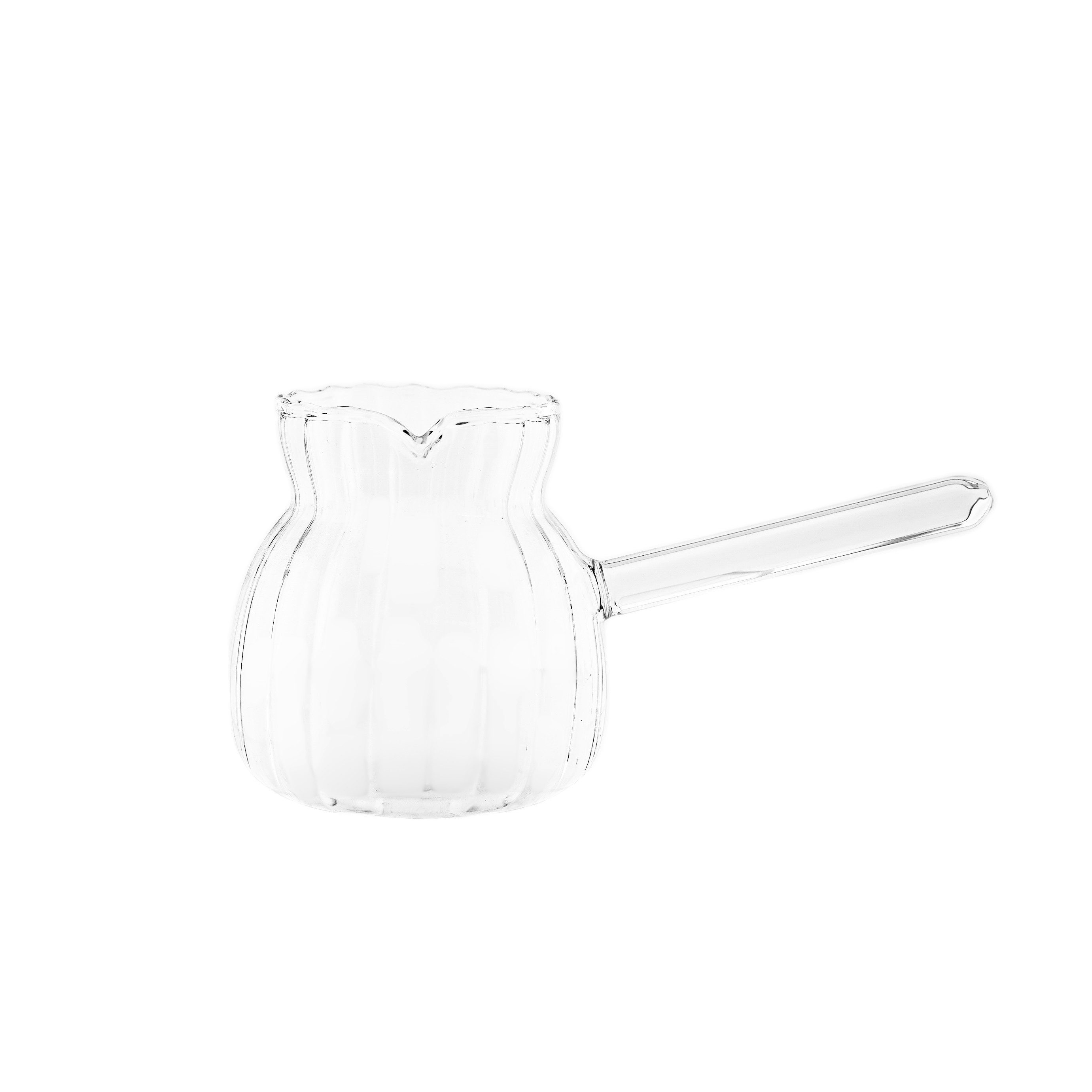 Almina Kaffeekanne Luana El Chico, 0,4 l, (1-St), aus Glas, 400 ml, Cezve für türkischen Kaffee
