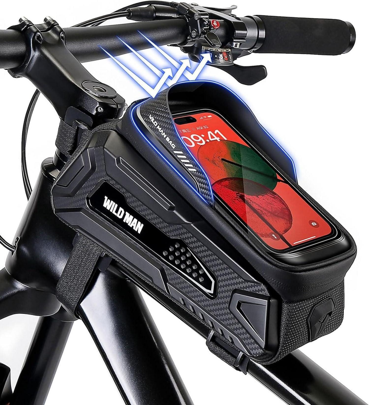 Fahrradständer Fahrradtasche Rahmen Wasserdicht Mecha-Style Sonnenblende 0.25mm