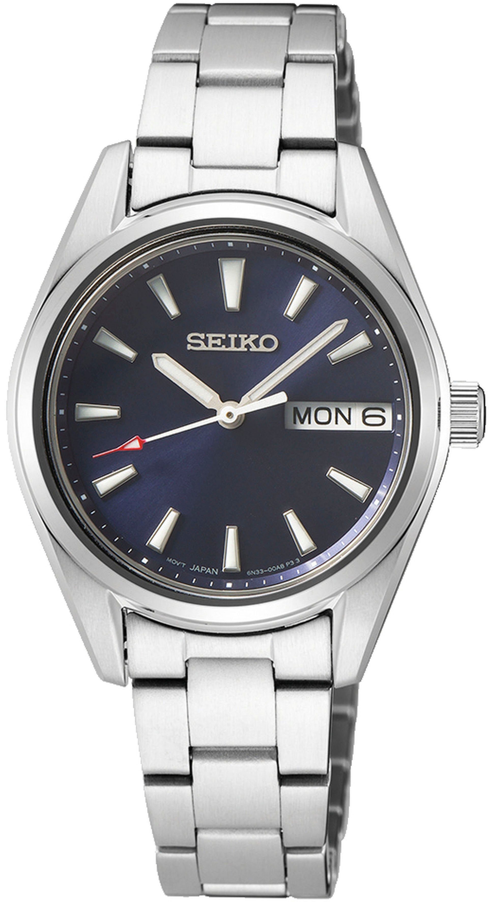 Seiko Quarzuhr SUR353P1, Armbanduhr, Damenuhr, Saphirglas, Datum