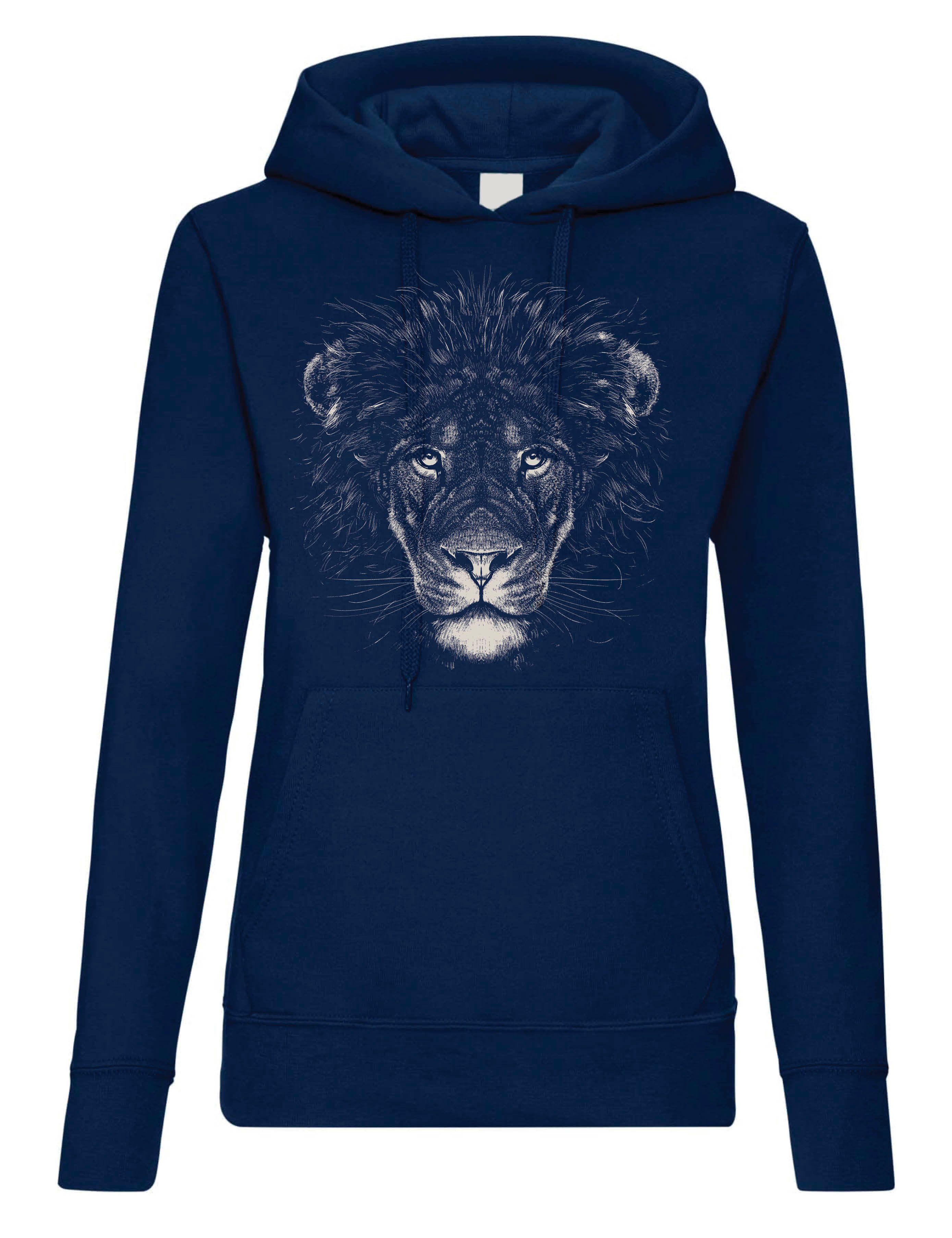 Youth Designz Kapuzenpullover Löwe Damen Hoodie Pullover mit lustigem Print