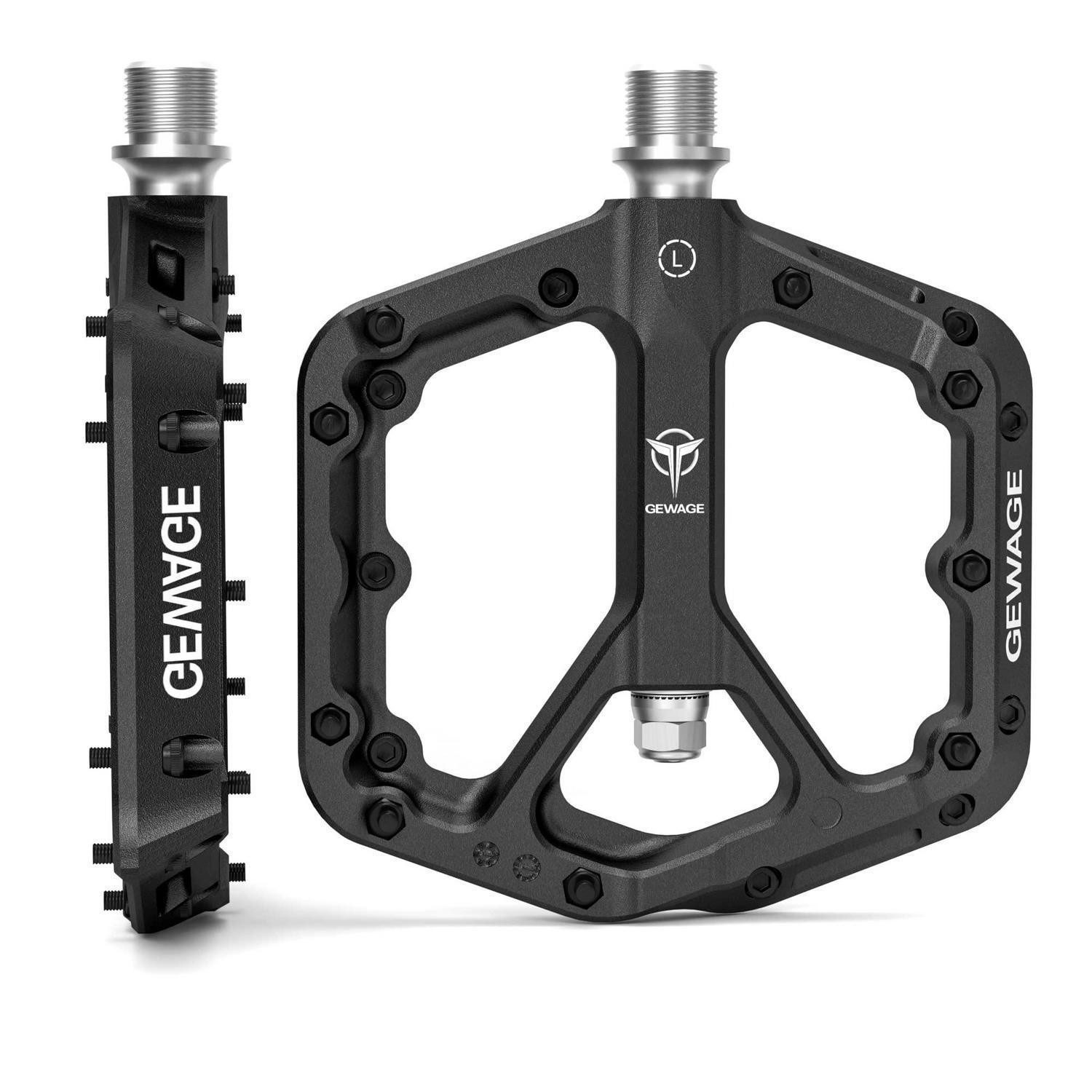 LuxusKollektion Plattformpedale MTB-Pedale Nylonfaser Schwarz