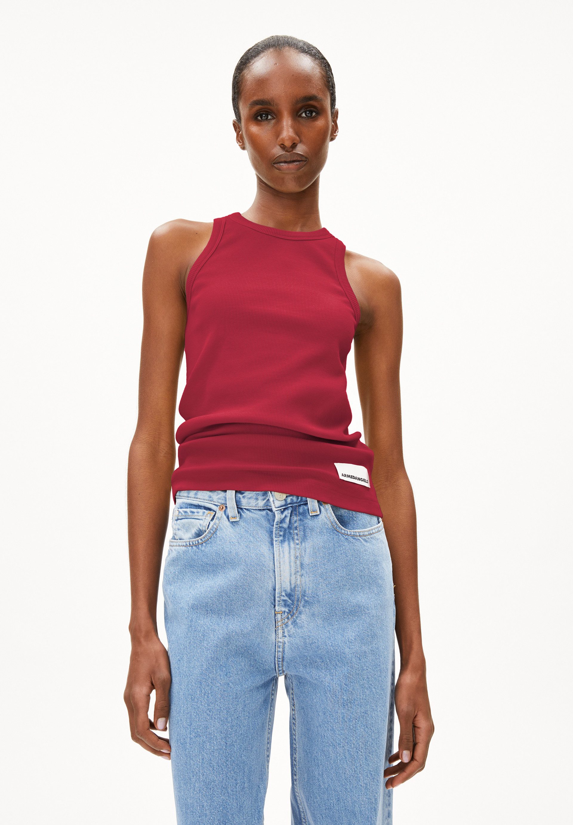 Armedangels Shirttop KANITAA Ripp-Top aus Bio-Baumwoll günstig online kaufen