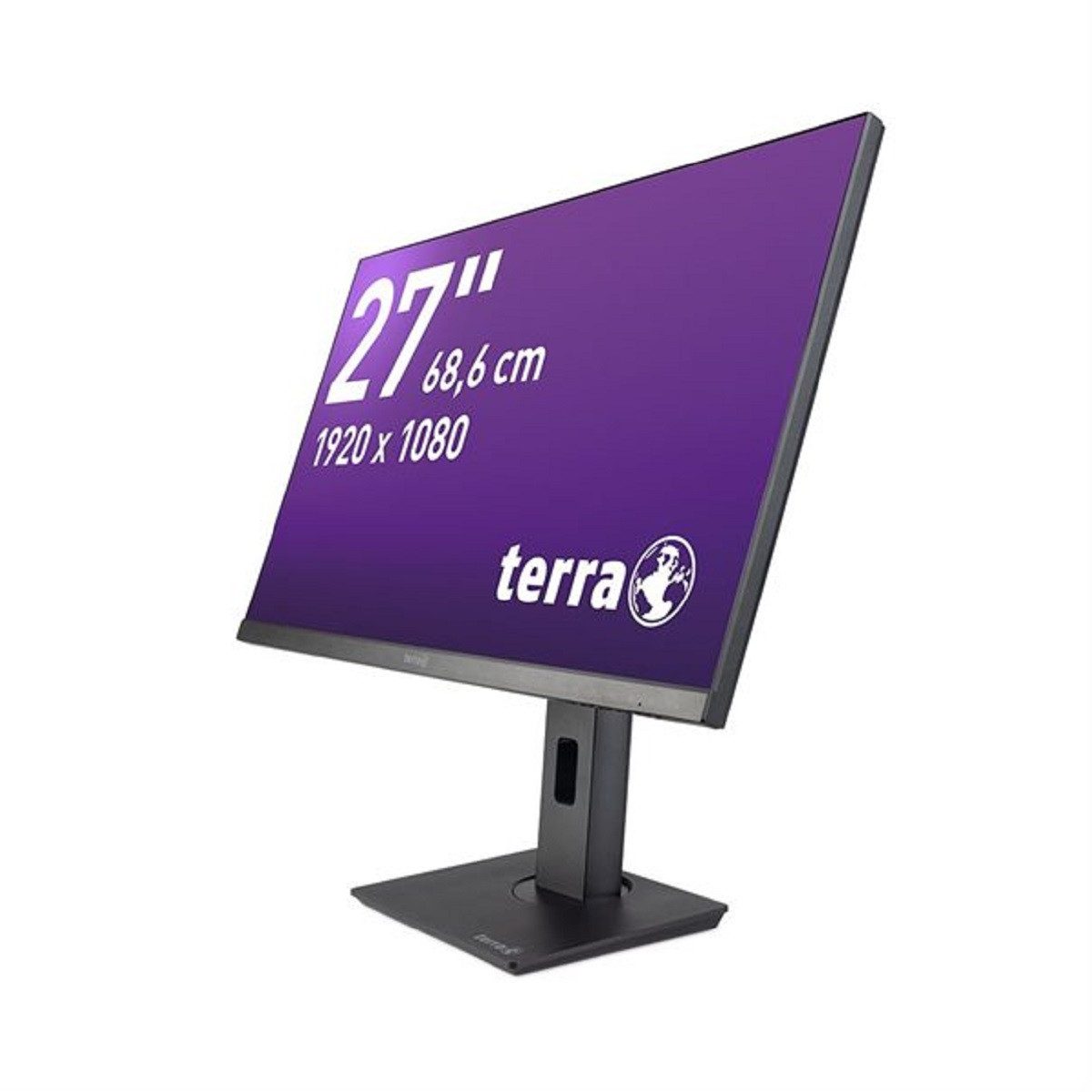 TERRA TERRA LCD/LED 2748W PV V3 schwarz HDMI/DP/USB-C GREENLINE PLUS LCD-Monitor (68.6 cm/27 ", 1920 x 1080 px, Full-HD, 5 ms Reaktionszeit, IPS, Full-HD, HDMI, DisplayPort, Pivot, VESA, IPS, USB-C)
