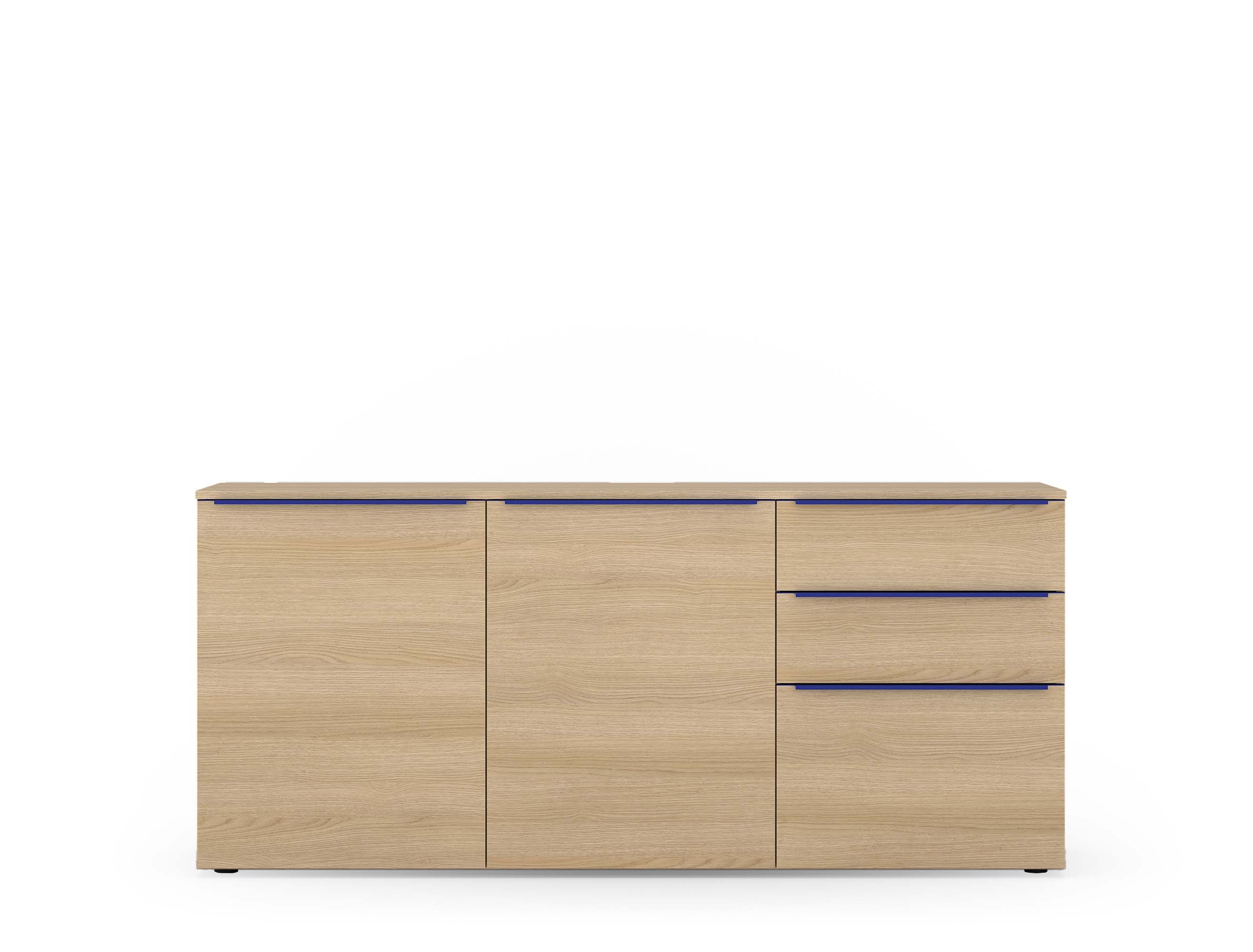 TOM TAILOR HOME Sideboard COLOR PUZZLE Medium Cabinet 07 – 3 Türen, 1 Schublade, Breite 1650 mm – Stauraum mit dem besonderen Farbkick