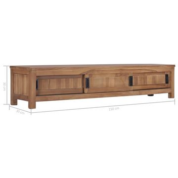 vidaXL TV-Schrank TV-Schrank 150 x 30 x 30 cm Massivholz Teak