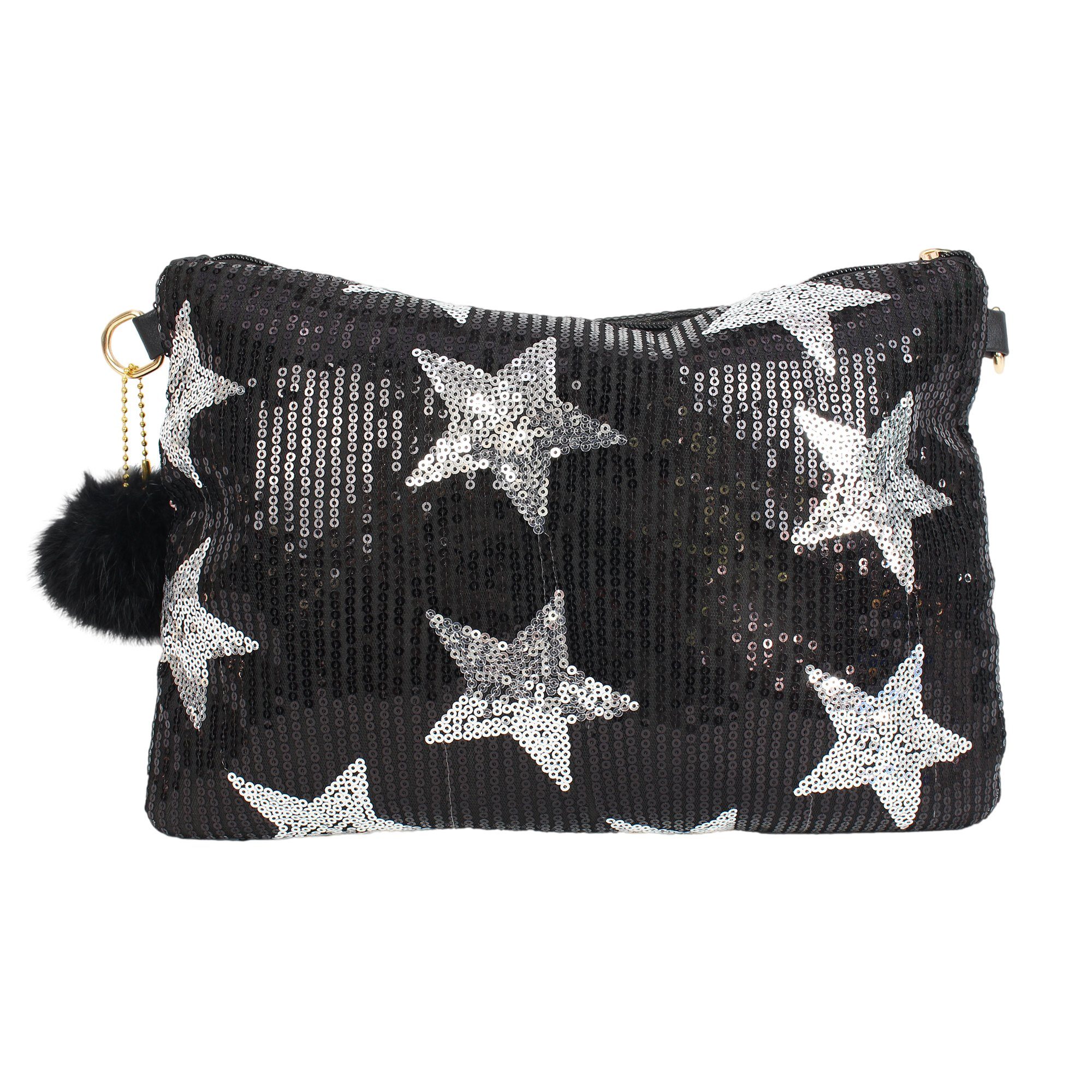 ZEBRO Clutch Pailletten-Clutch günstig online kaufen