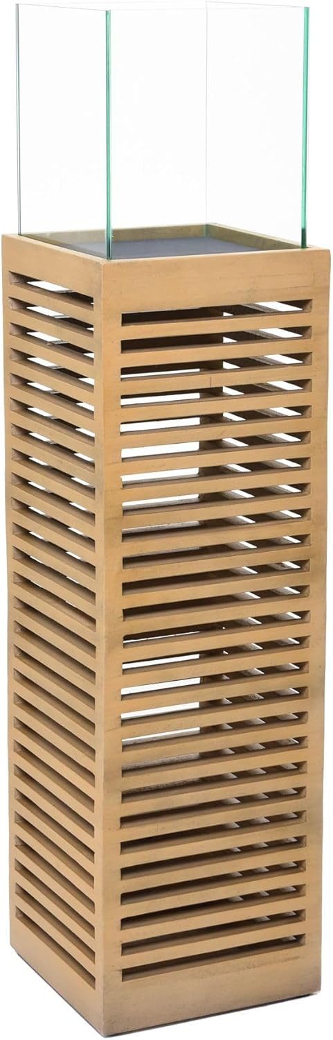 VIVANNO Bodenwindlicht Holz CANDELA Rechteckig - günstig online kaufen