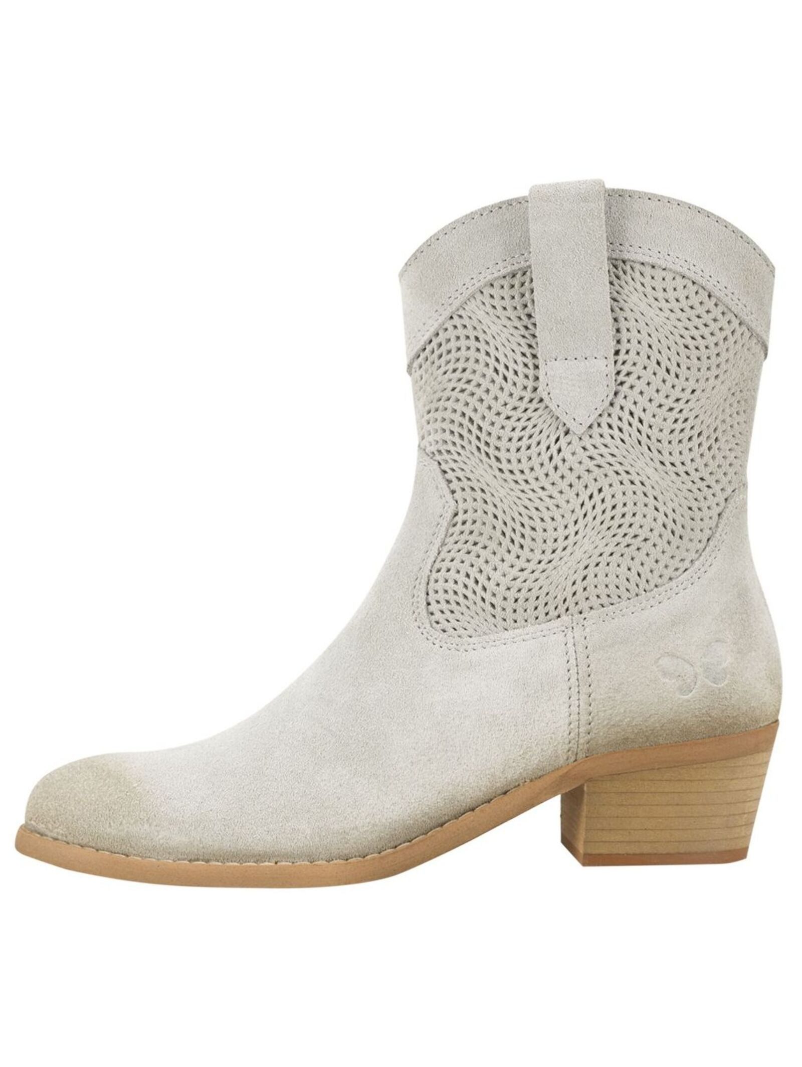 Felmini Stiefelette Veloursleder . Cowboy Stiefelette