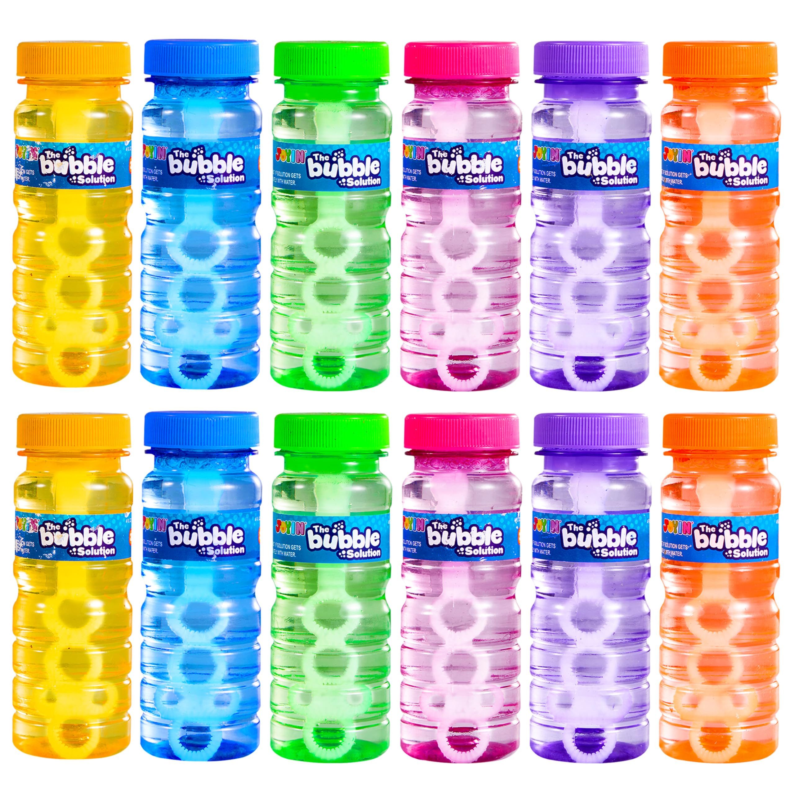JOYIN Seifenblasenspielzeug JOYIN 12er Set Seifenblasen-Stab (118ml), 6 Farben, für Kinder