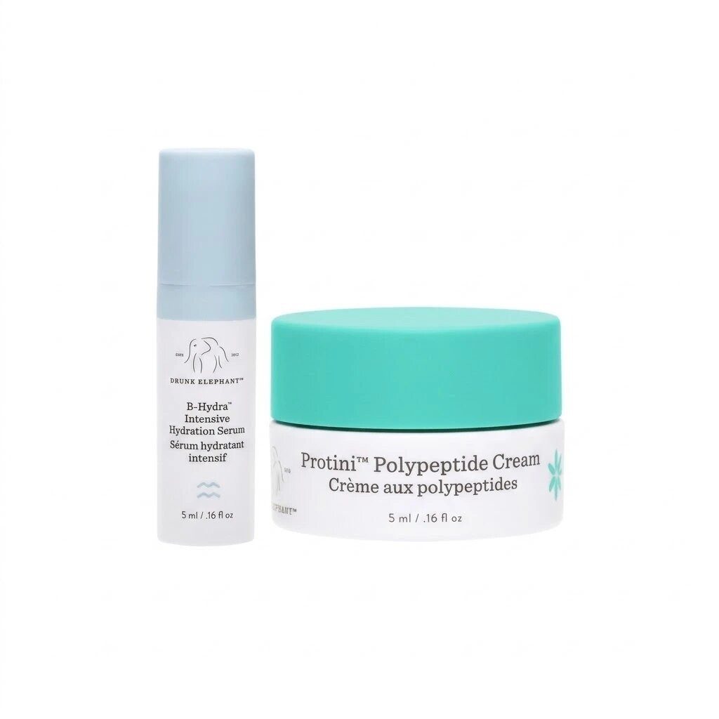 Drunk Elephant Gesichtspflege-Set Drunk Elephant Trex B-Hydra Serum 50ml Protini Cream 50ml