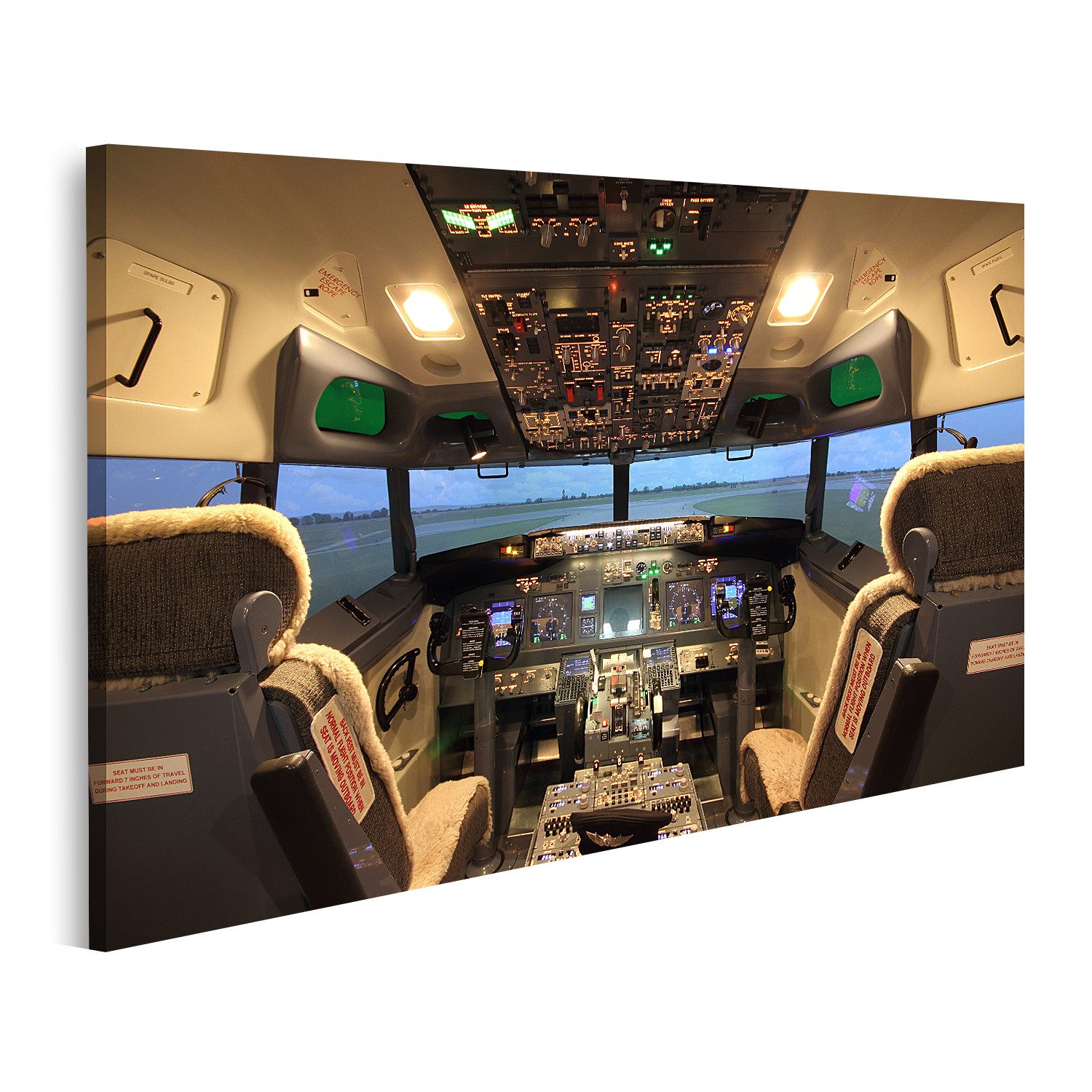 Leinwandbild Cockpit Bilder