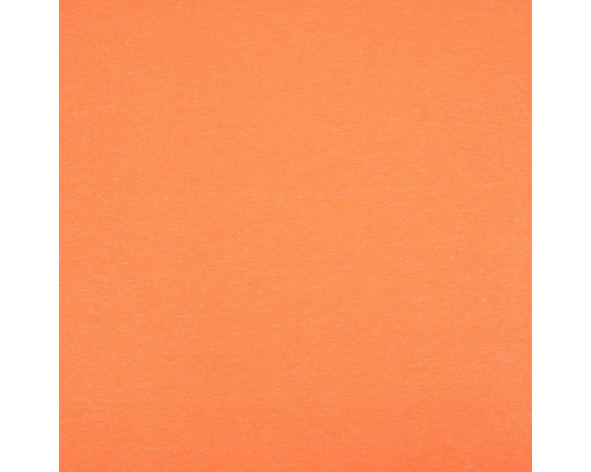 Thumbnail - SCHÖNER LEBEN. Stoff Melange Jersey NEON einfarbig neon orange meliert 1,45m Breite, allergikergeeignet