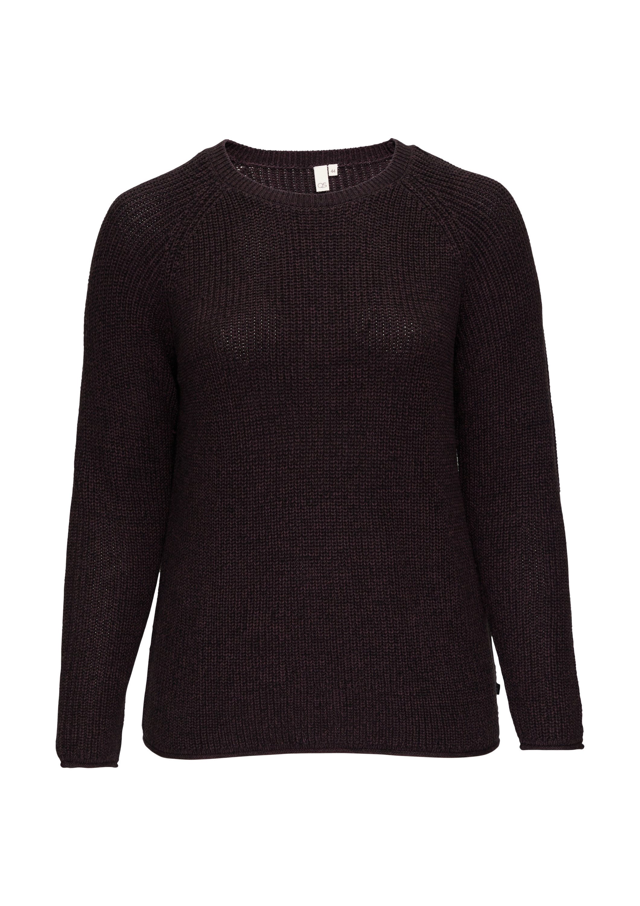 QS Longpullover Strickpullover Strickpullover mit Raglanärmeln günstig online kaufen