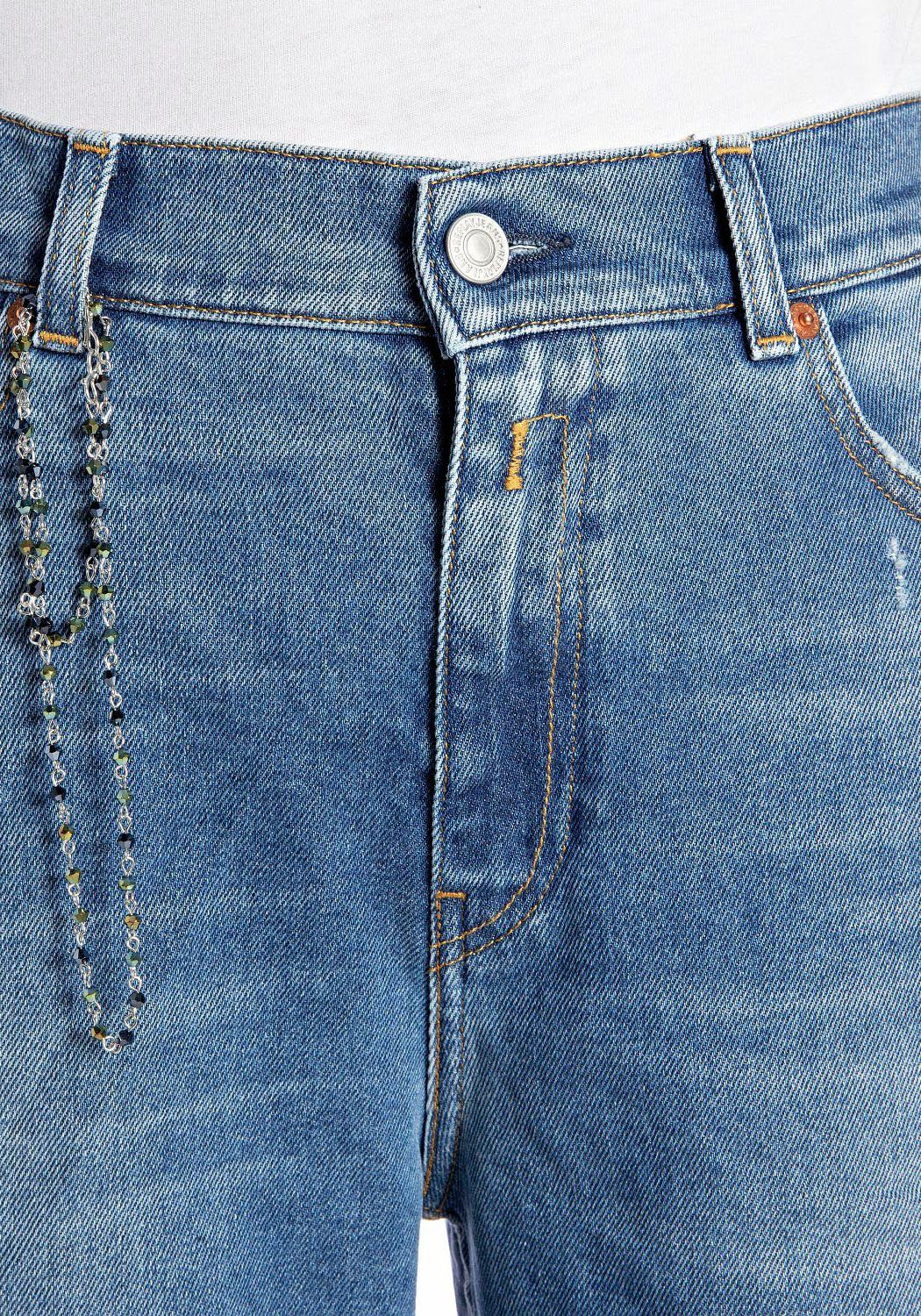 Look Kettendetail im KILEY mit Replay Straight-Jeans Used