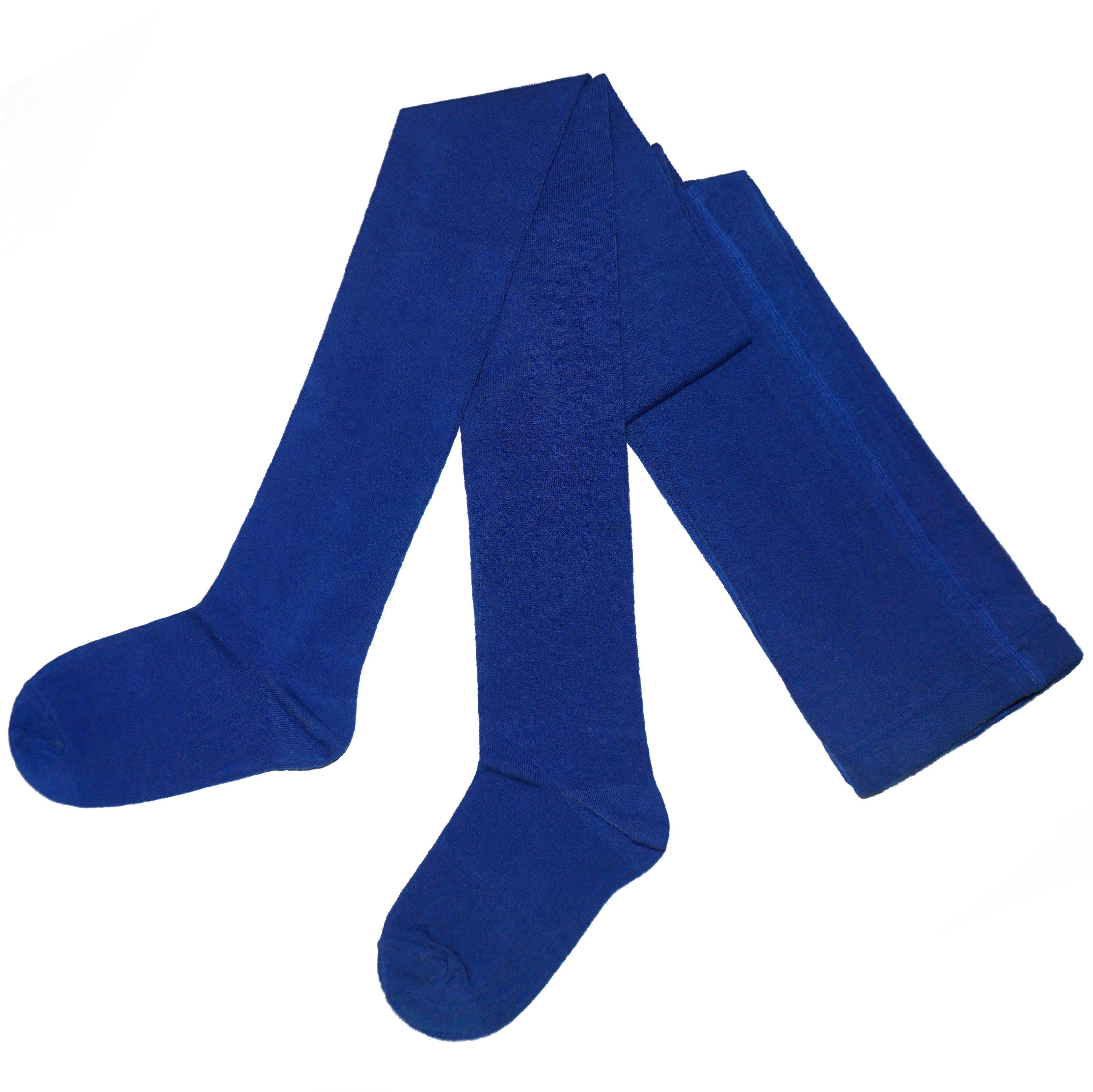 Strickstrumpfhose Damenstrumpfhosen >>Einfarbig Tropisch<< weiche Baumwolle