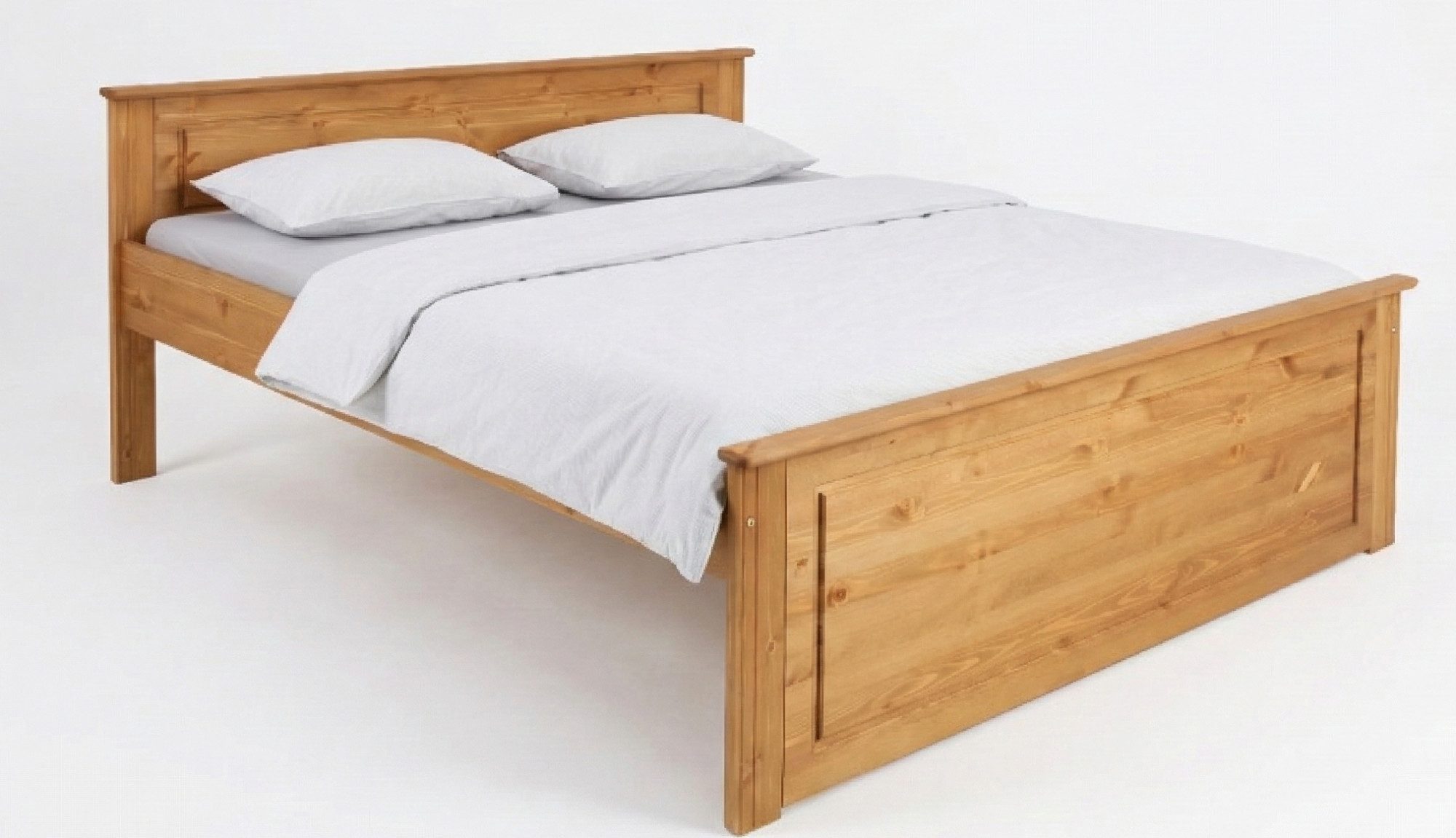 OTTO home Massivholzbett Hugo, FSC® zertifiziert, Landhausstil, zeitlos und edel (auch als Super Sparset inklusive Schubkästen), Stauraumbett, extra belastbar, Made in EU, viele Breiten