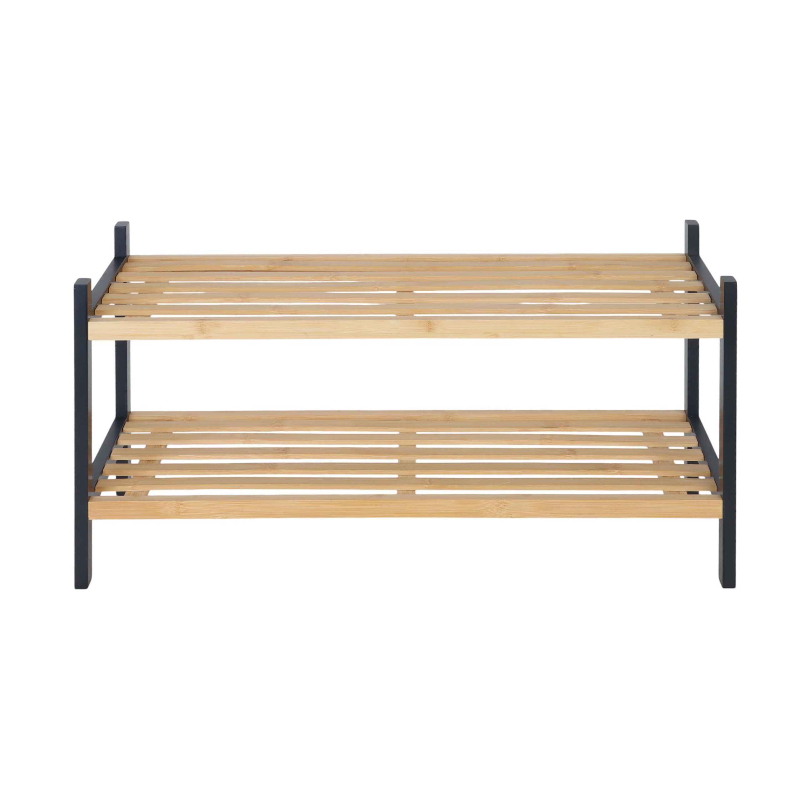 relaxdays Schuhregal Bambus 2 Ebene günstig online kaufen