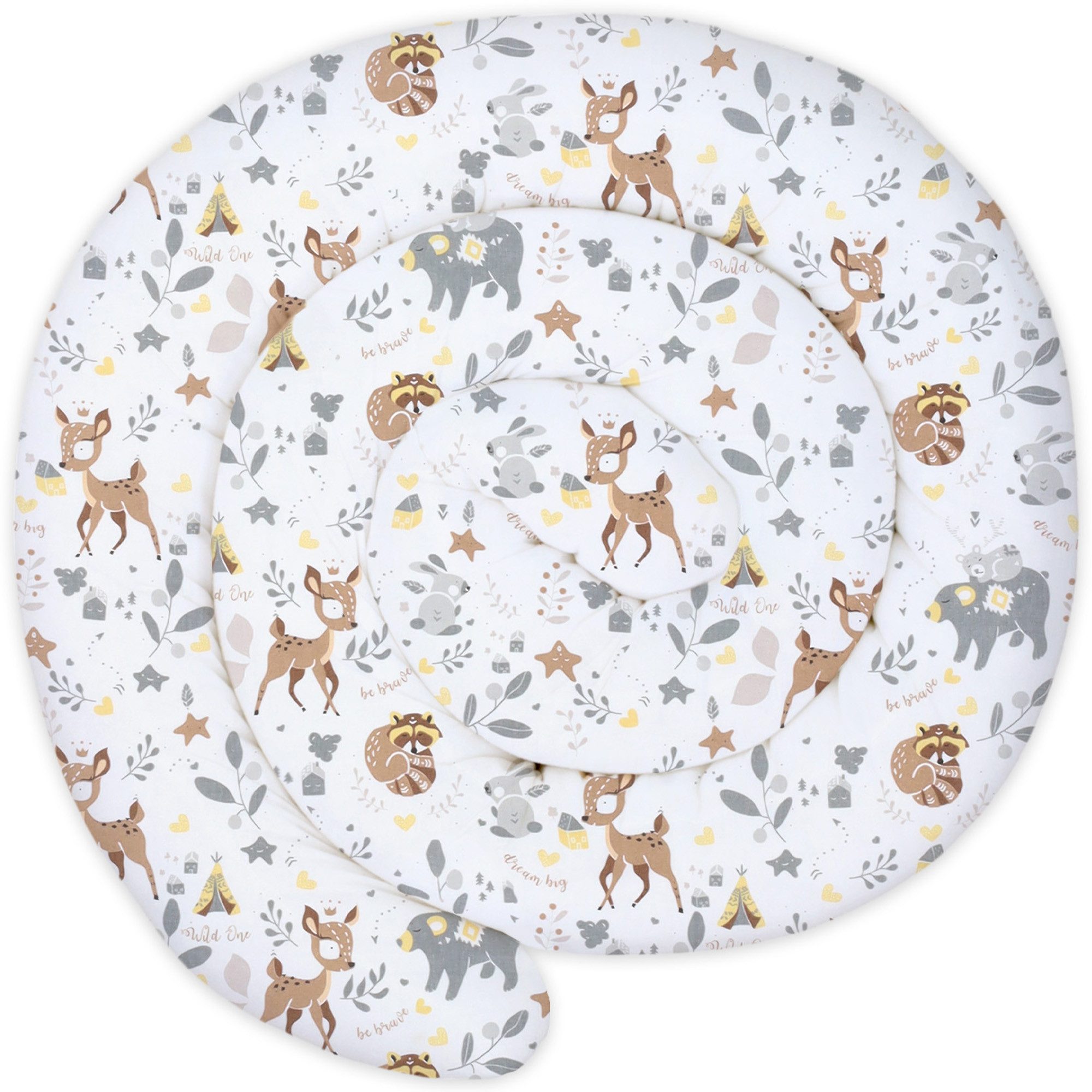 Totsy Baby Nestchenschlange XXL Bettschlange Bettkissen Stillkissen Bettrolle