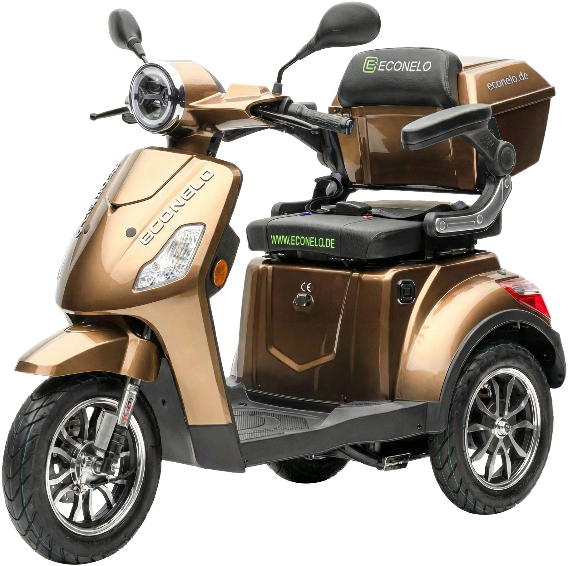 ECONELO Elektromobil Seniorenmobil P1000, Lithium-Akku, 25 km/h, 1000 Watt, 1000 W, 25 km/h
