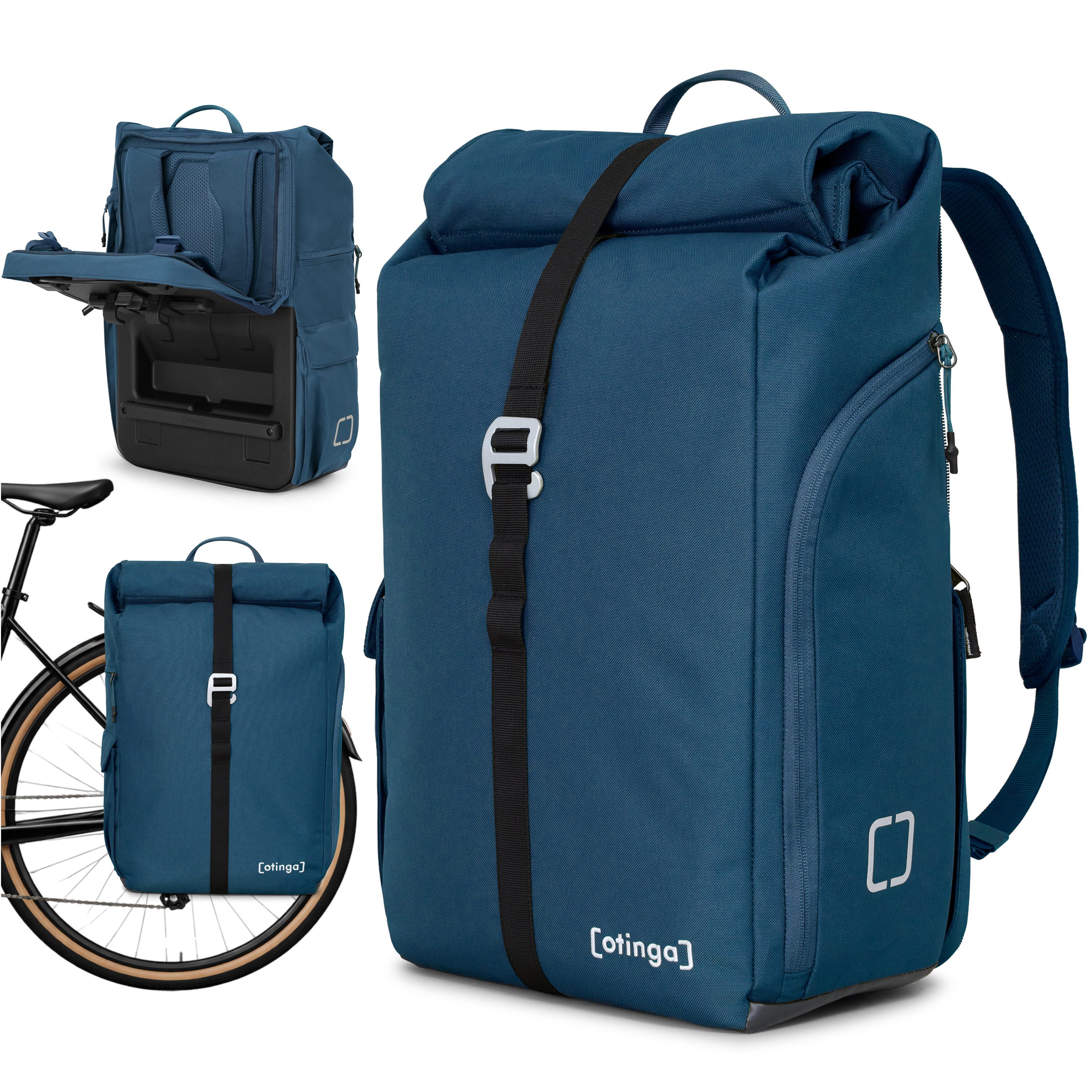 Fahrradtasche Flip V3 Fahrradtasche Rucksack Wasserdicht Gepäckträgerhalterung