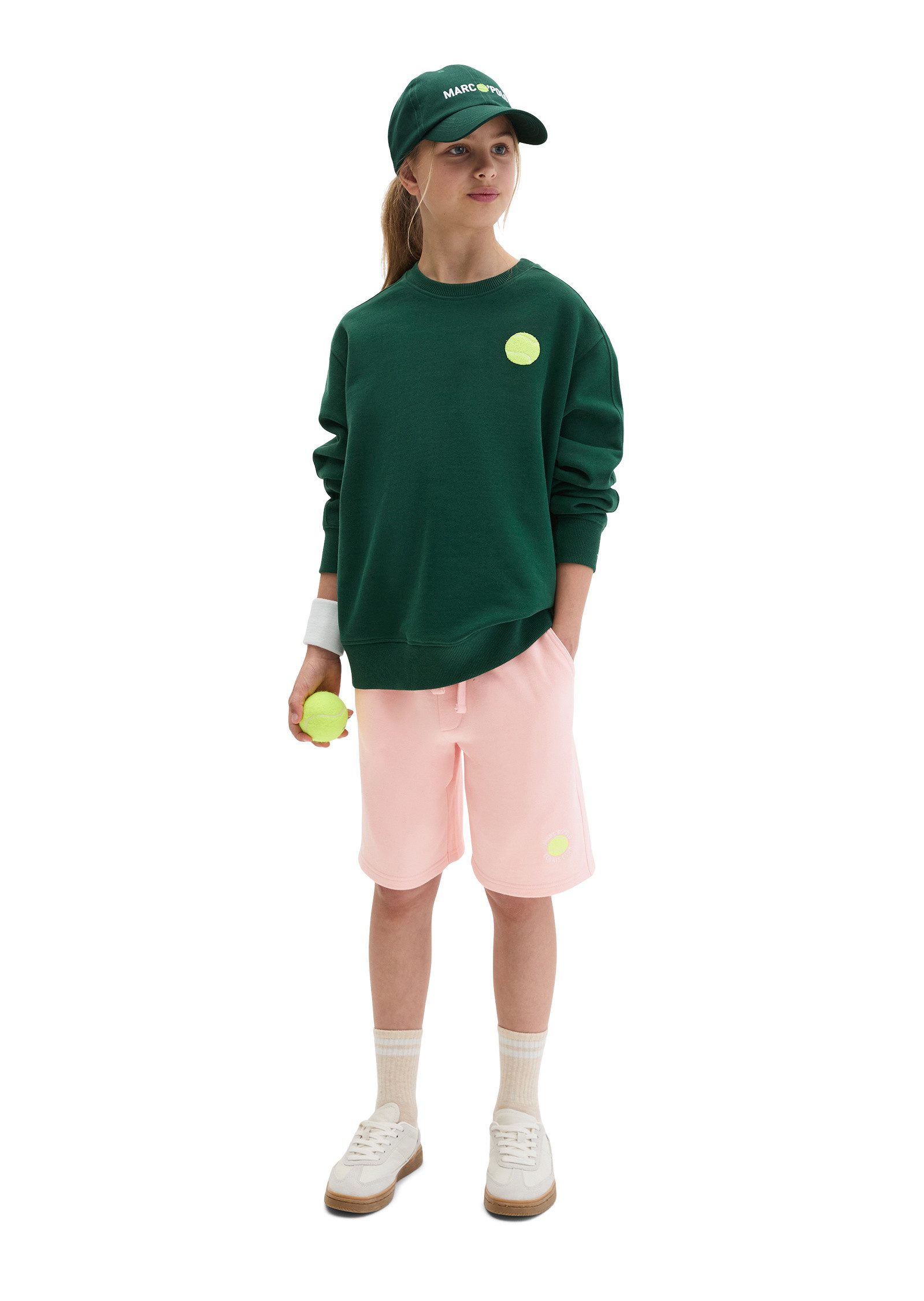 Marc O'Polo Sweatshirt mit beidseitigen Tennisball-Highlights