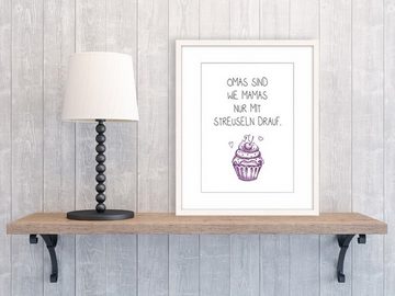 artissimo Poster Poster mit Spruch DinA4 Bild Sprüche Text Geschenk-Idee Oma Großmutter, witzige Zitate und Sprüche: Oma