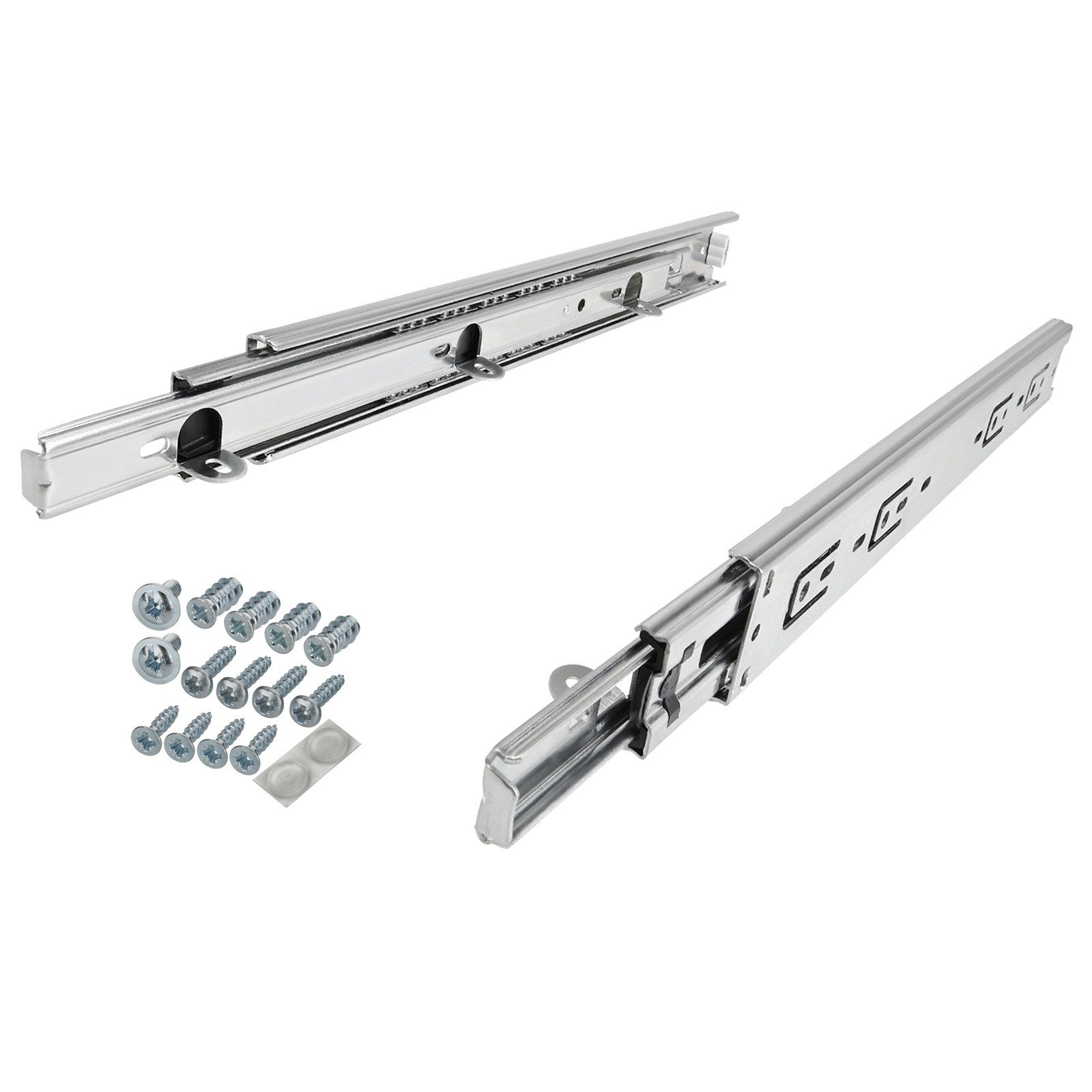 SO-TECH® Auszug Vollauszüge KV4-45-H45-NF-MS Traglast 45 kg mit Auflagewinke, Länge 250 mm, 1 Paar inkl. Schraubenset