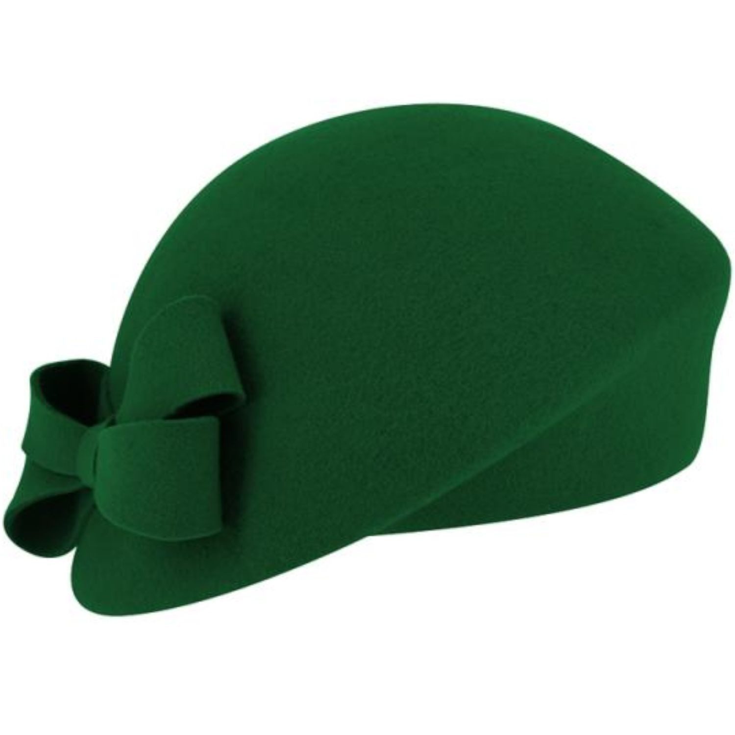 Fiebig Filzhut schicker asymmetrischer Pillbox-Hut mit Schleife günstig online kaufen