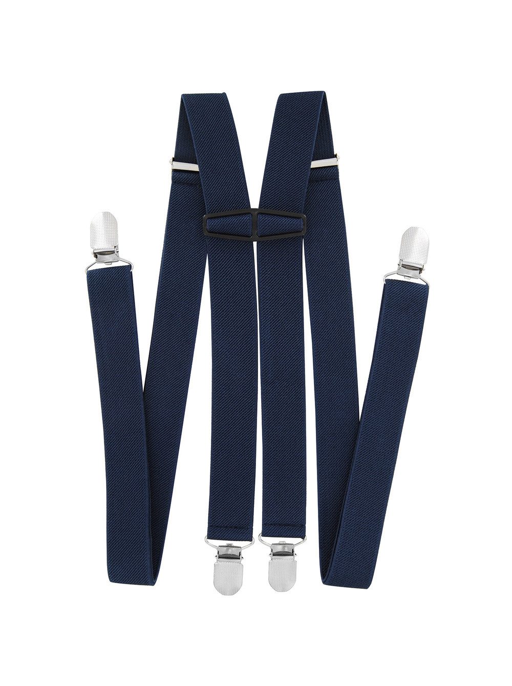 axy Hosenträger Herren Hosenträger 4 Stabile Clips H-Form 2,5cm Breit verstellbar und elastisch 120cm Lang