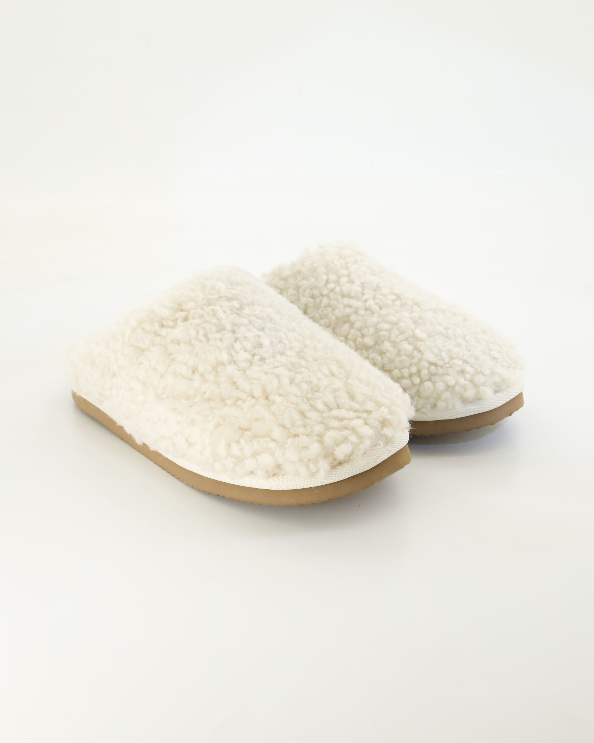 Fellhof Pantoffel Trendy Teddy Plüsch Hausschuhe Obermaterial: Lammfell