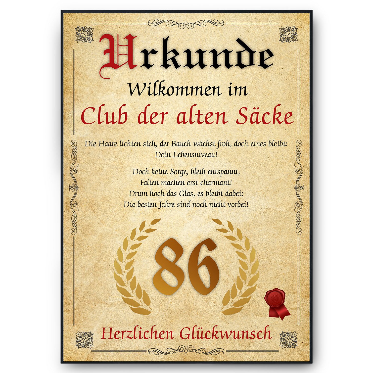 Tigerlino Poster Geburtstag Mann Geschenk Lustige günstig online kaufen