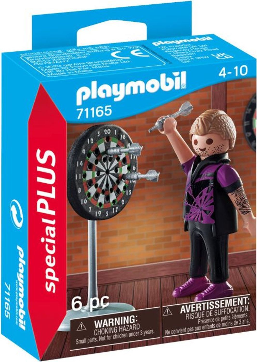 Playmobil® City Life Dartspieler Konstruktions-Spielset, (Dartspieler), Made in Europe