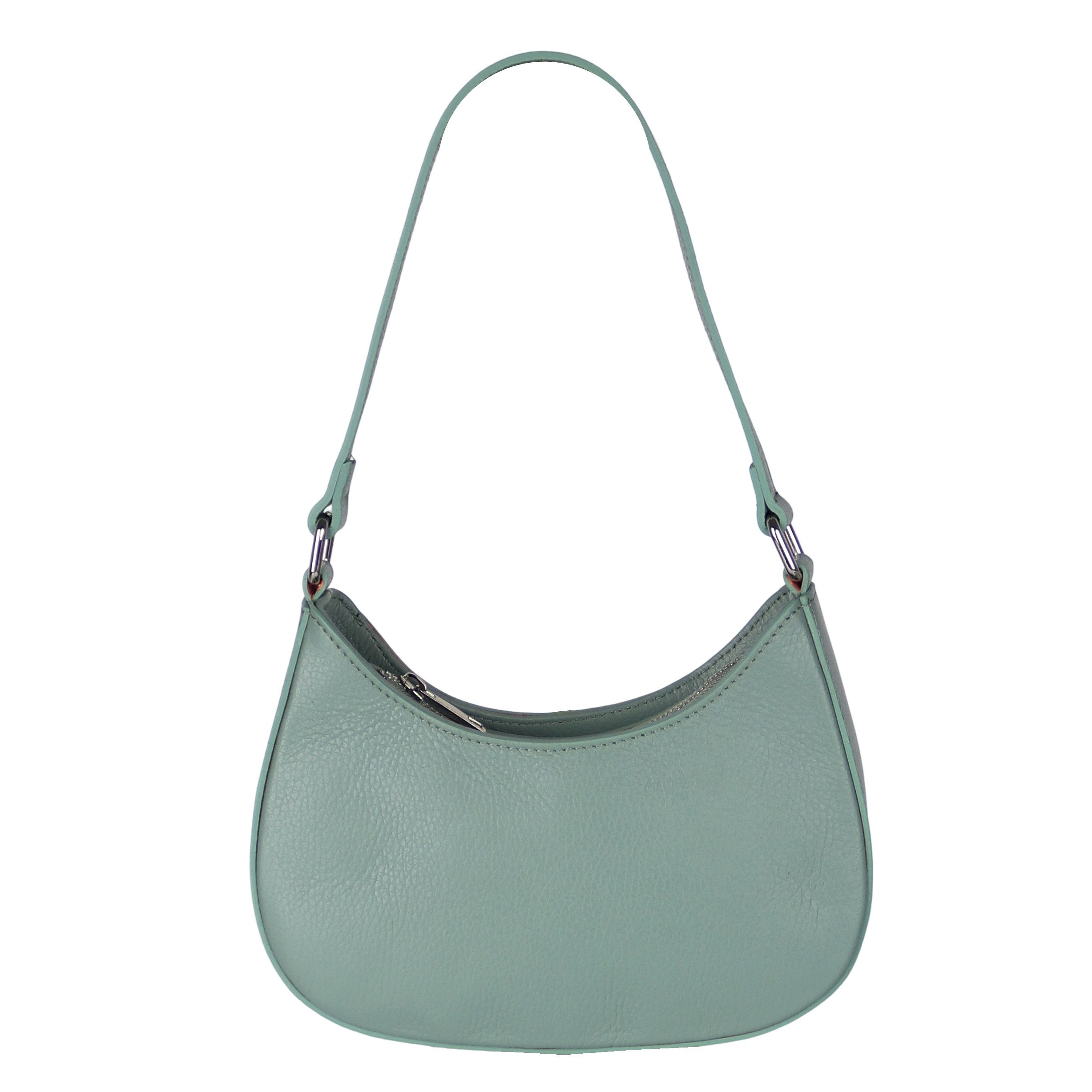 Umhängetasche Damen Schultertasche aus Echtleder, Made in Italy