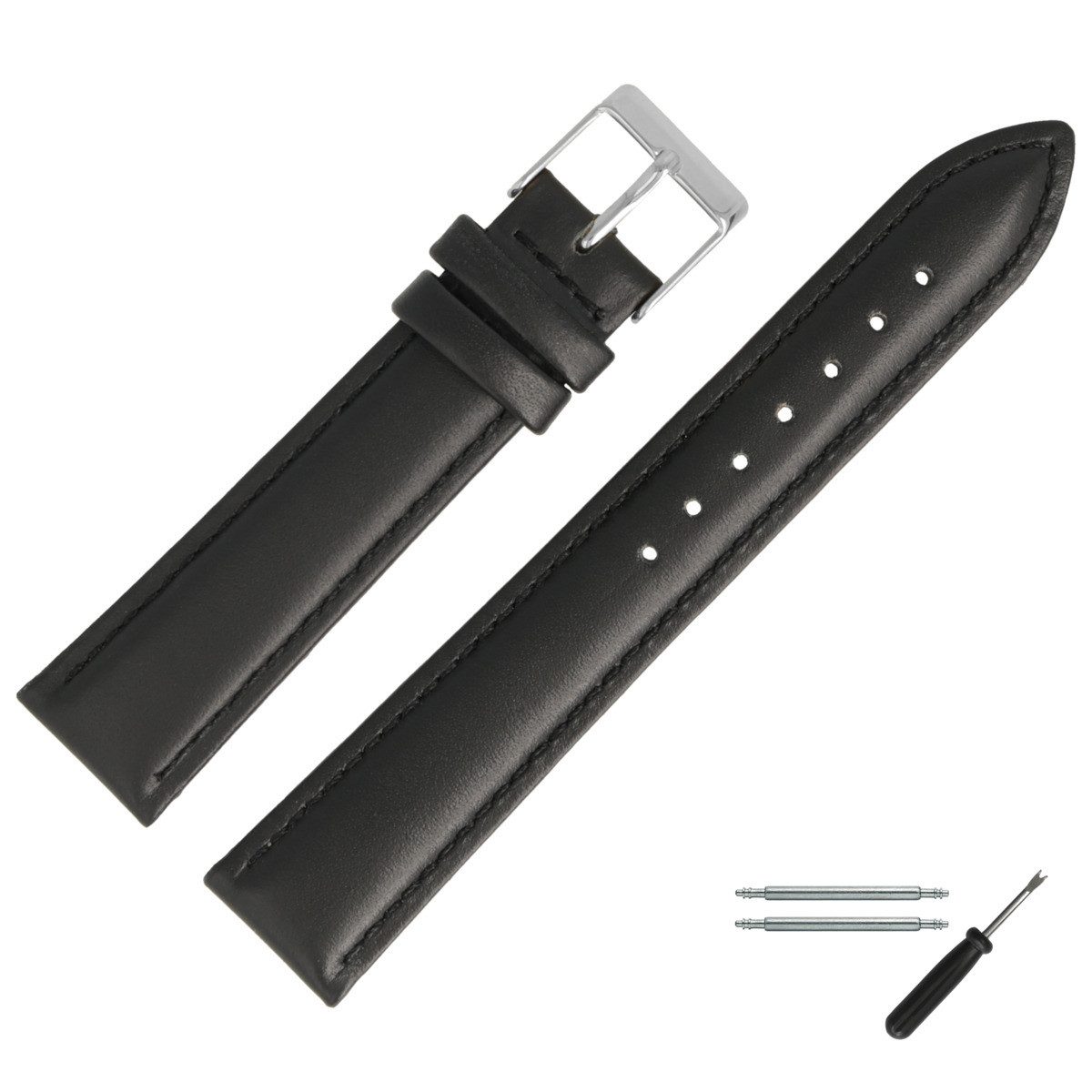 MARBURGER Uhrenarmband 20mm Leder günstig online kaufen