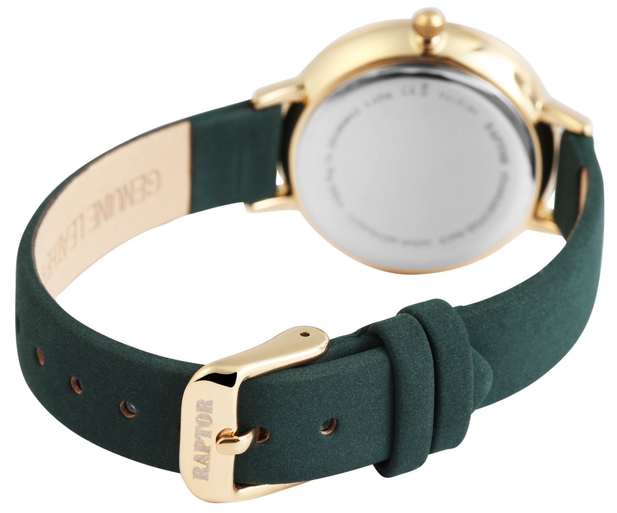 Raptor Quarzuhr Crinkle mit Echtlederband, 3 ATM, Strasssteinen günstig online kaufen