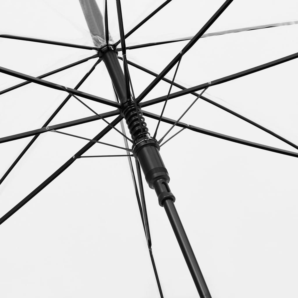 vidaXL Taschenregenschirm Regenschirm Transparent cm 107
