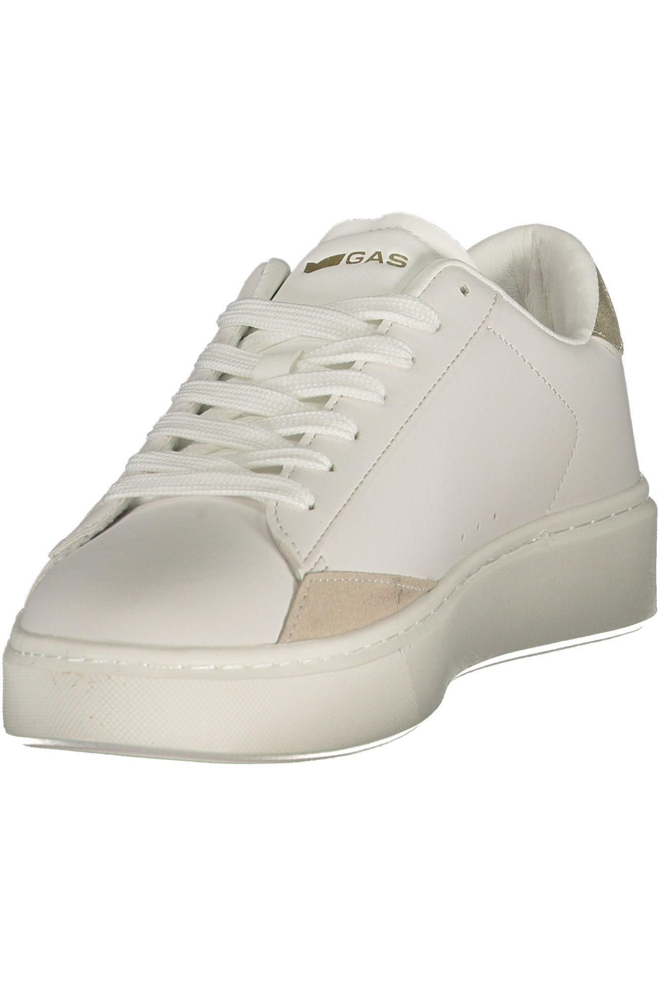 GAS Sneaker Eleganter Damensportschuh in Weiß mit goldenen