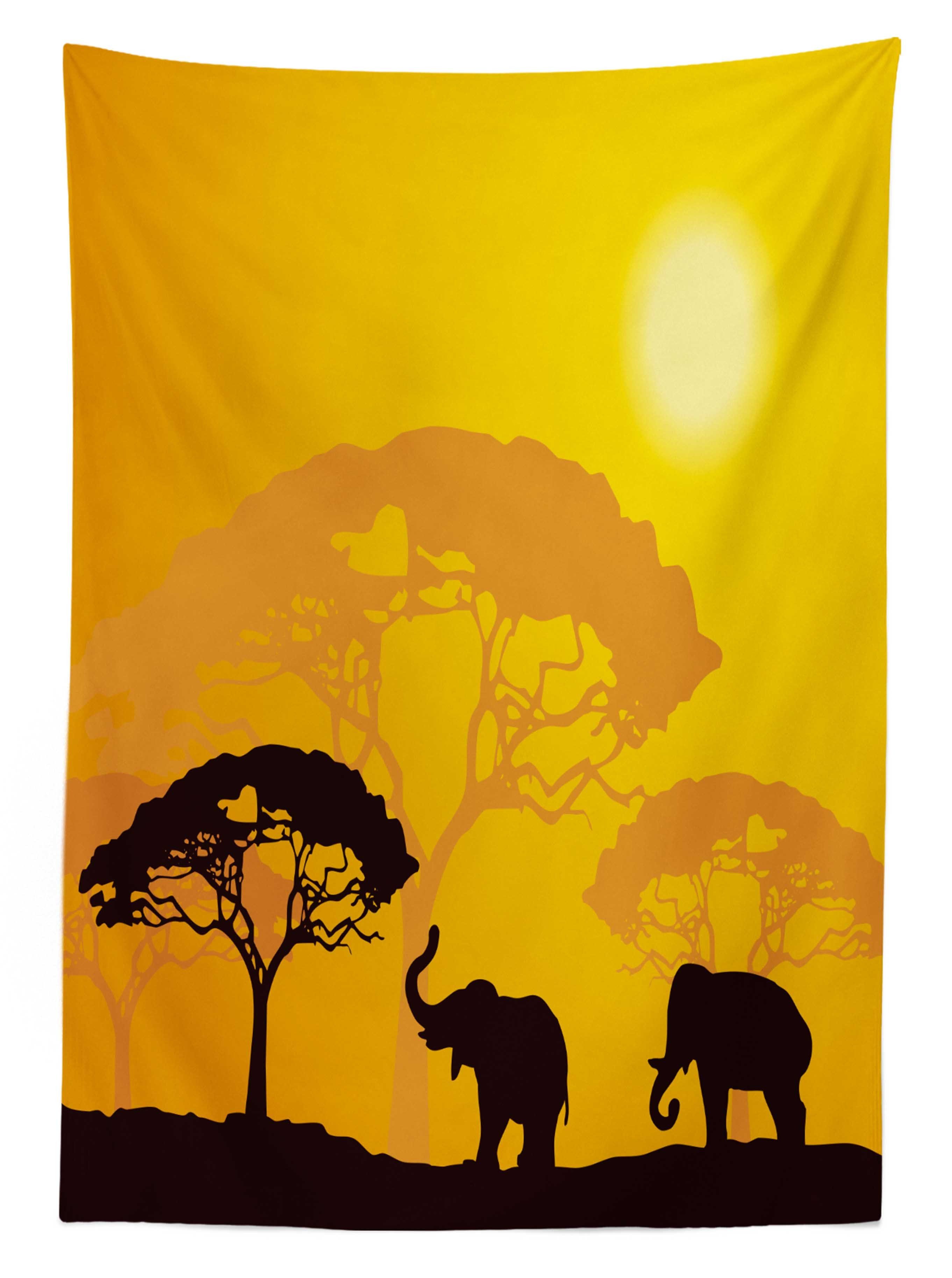 Klare Für Safari Tischdecke Farbfest Abstrakt Waschbar Abakuhaus Außen Farben, Wildlife den Bereich geeignet