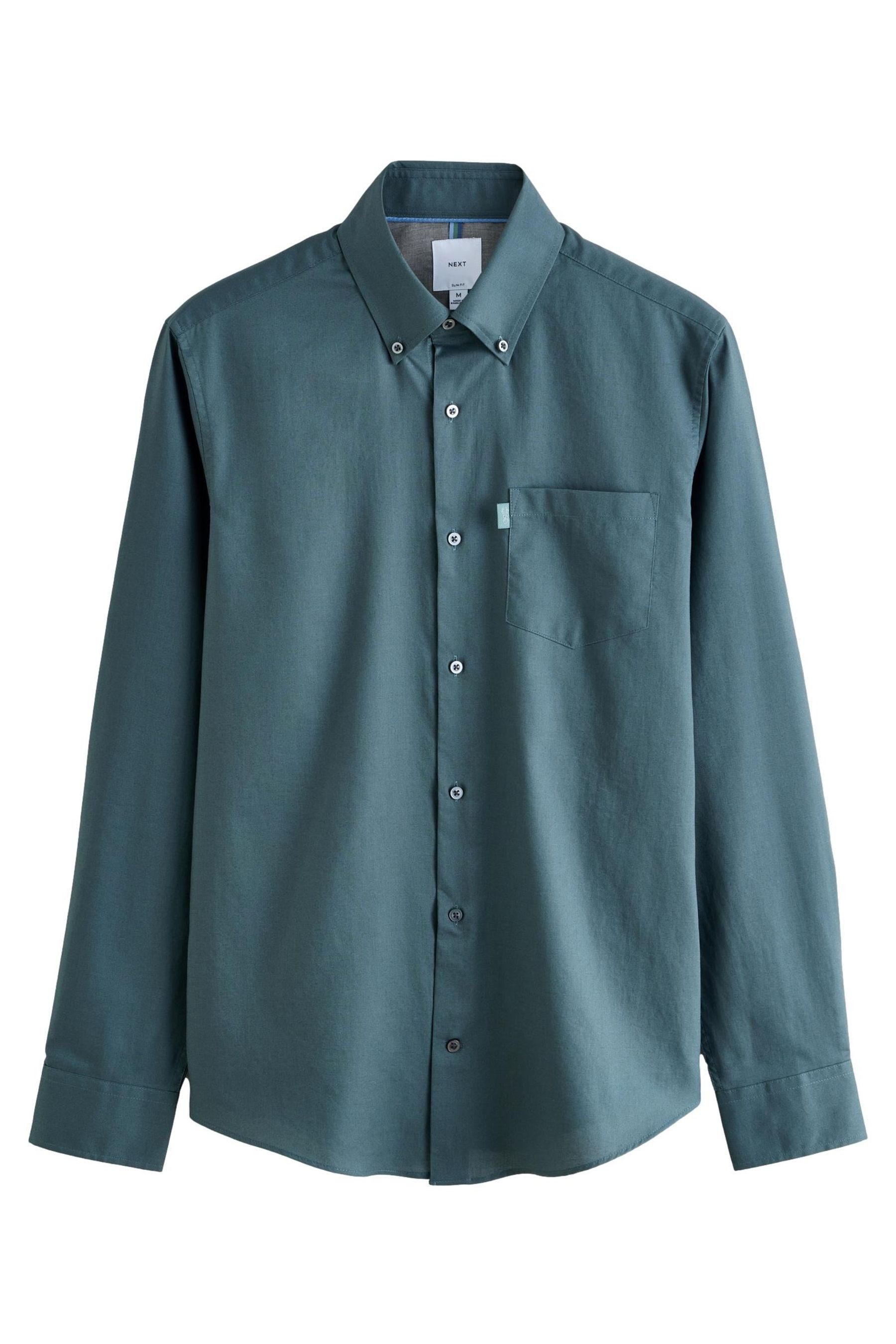 Businesshemd Pflegeleichtes Button-Down-Oxford-Hemd