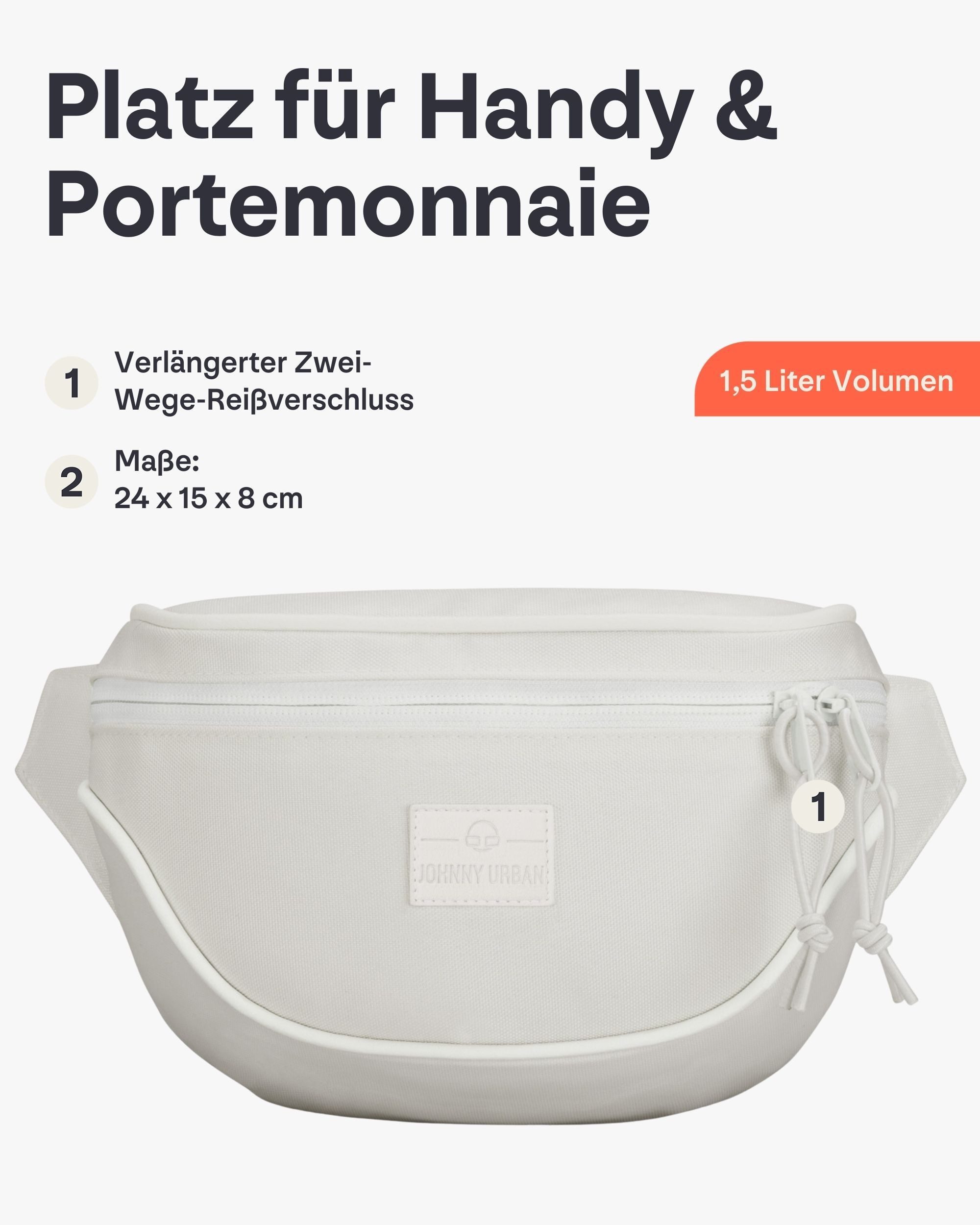 Johnny Urban Gürteltasche Ben Bauchtasche Damen Herren Wasserabweisend (1-tlg), Größenverstellbar, Wasserabweisend
