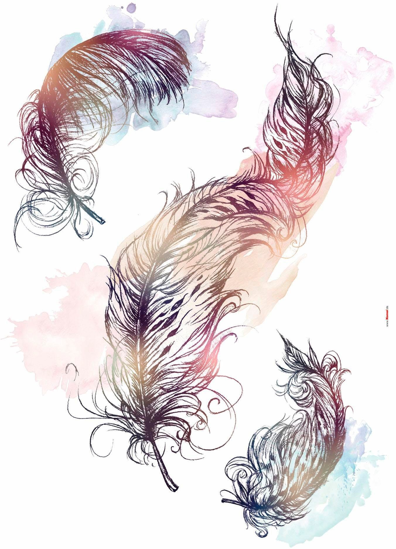 Komar Wandtattoo Inspiration, 50x70 cm (Breite x selbstklebendes Wandtattoo Höhe)