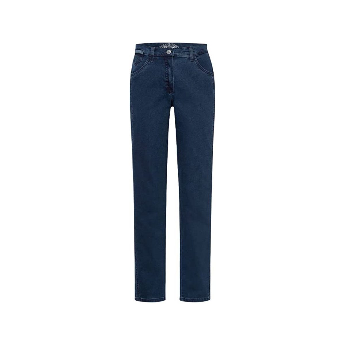 Brax 5-Pocket-Jeans uni (1-tlg) stein