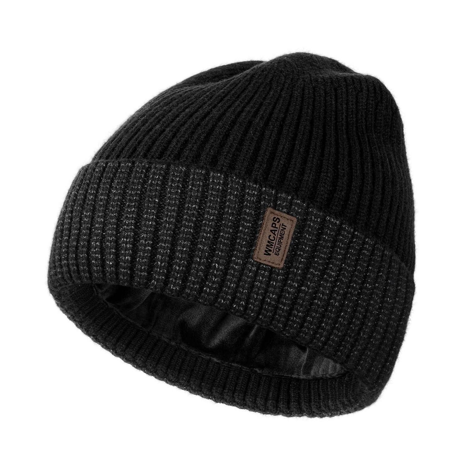 LuxusKollektion Strickmütze Wintermütze gefüttert Herren (1-St)