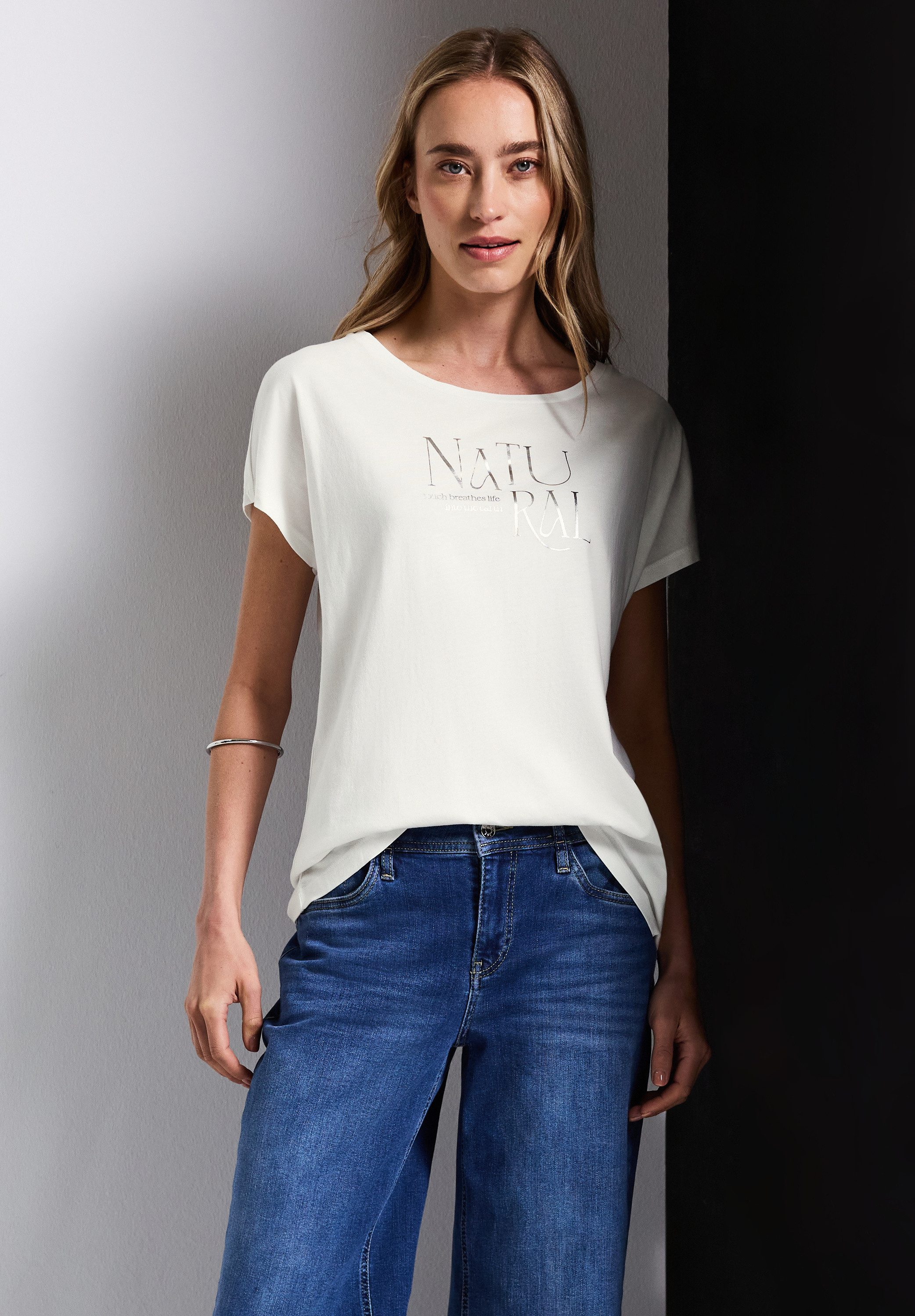 STREET ONE Shirttop mit Schriftzug günstig online kaufen